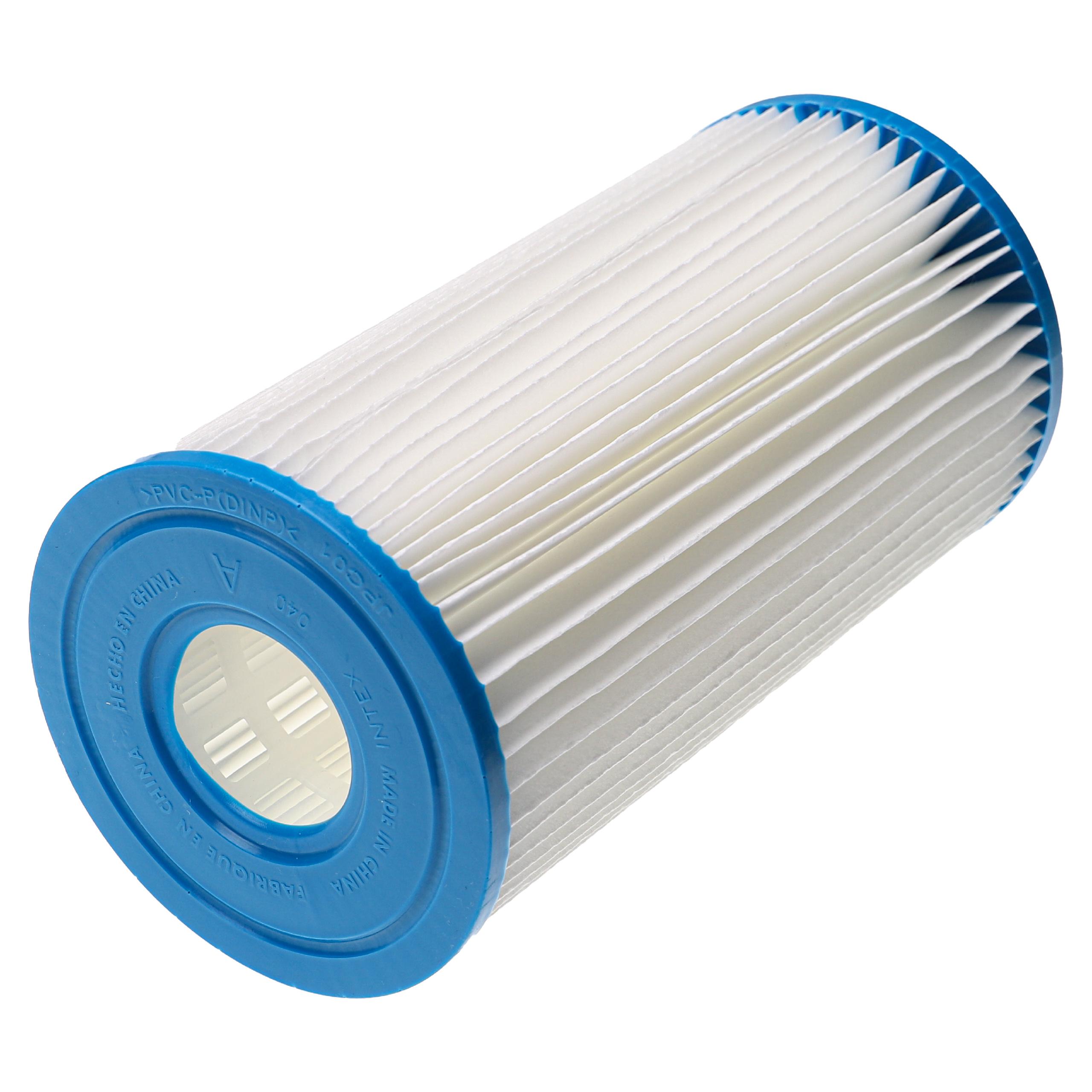 3x Cartucho de filtro reemplaza Intex filtro tipo A para bomba de filtración - blanco / azul