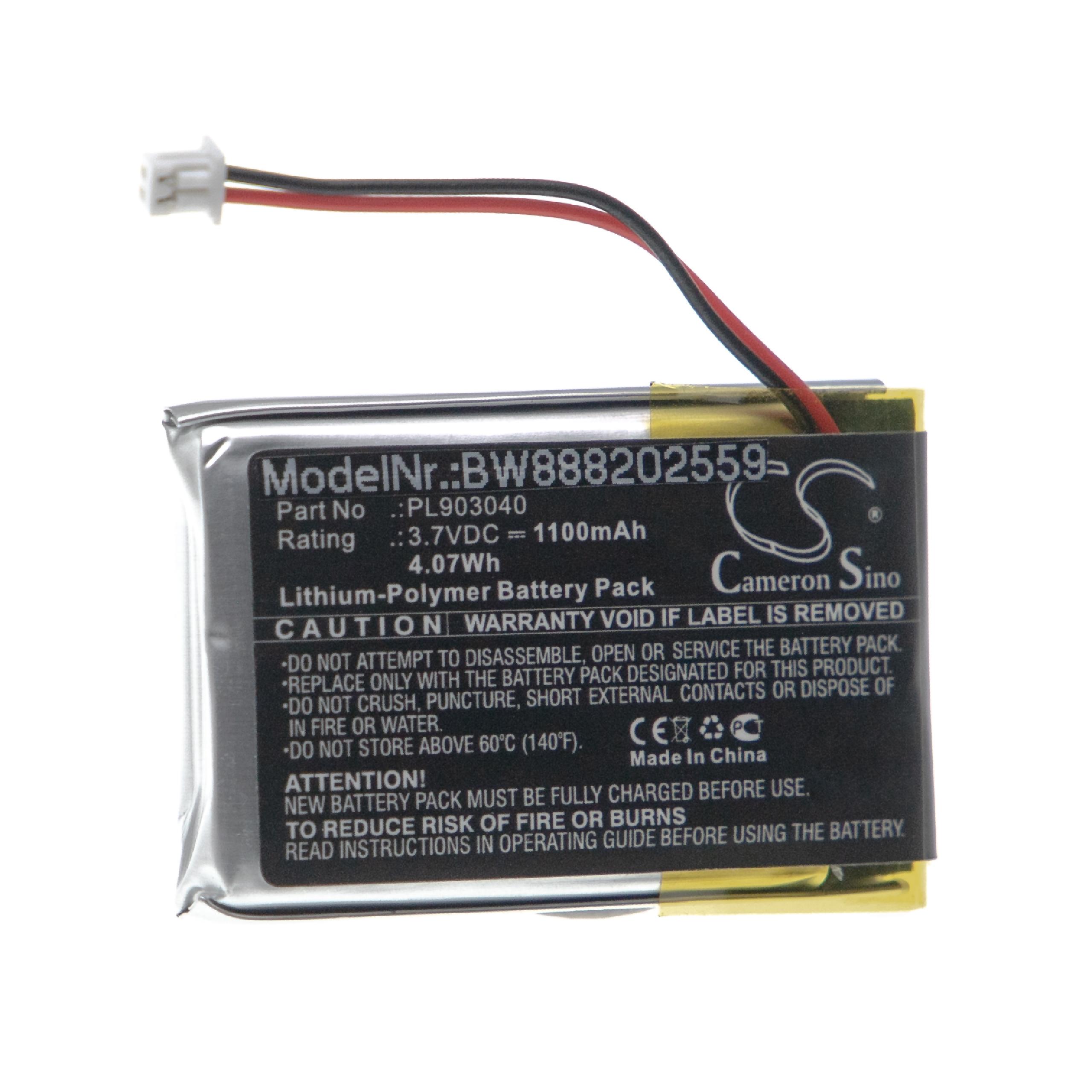 Akumulator do lupy elektronicznej zamiennik Schweizer PL903040 - 1100 mAh 3,7 V LiPo