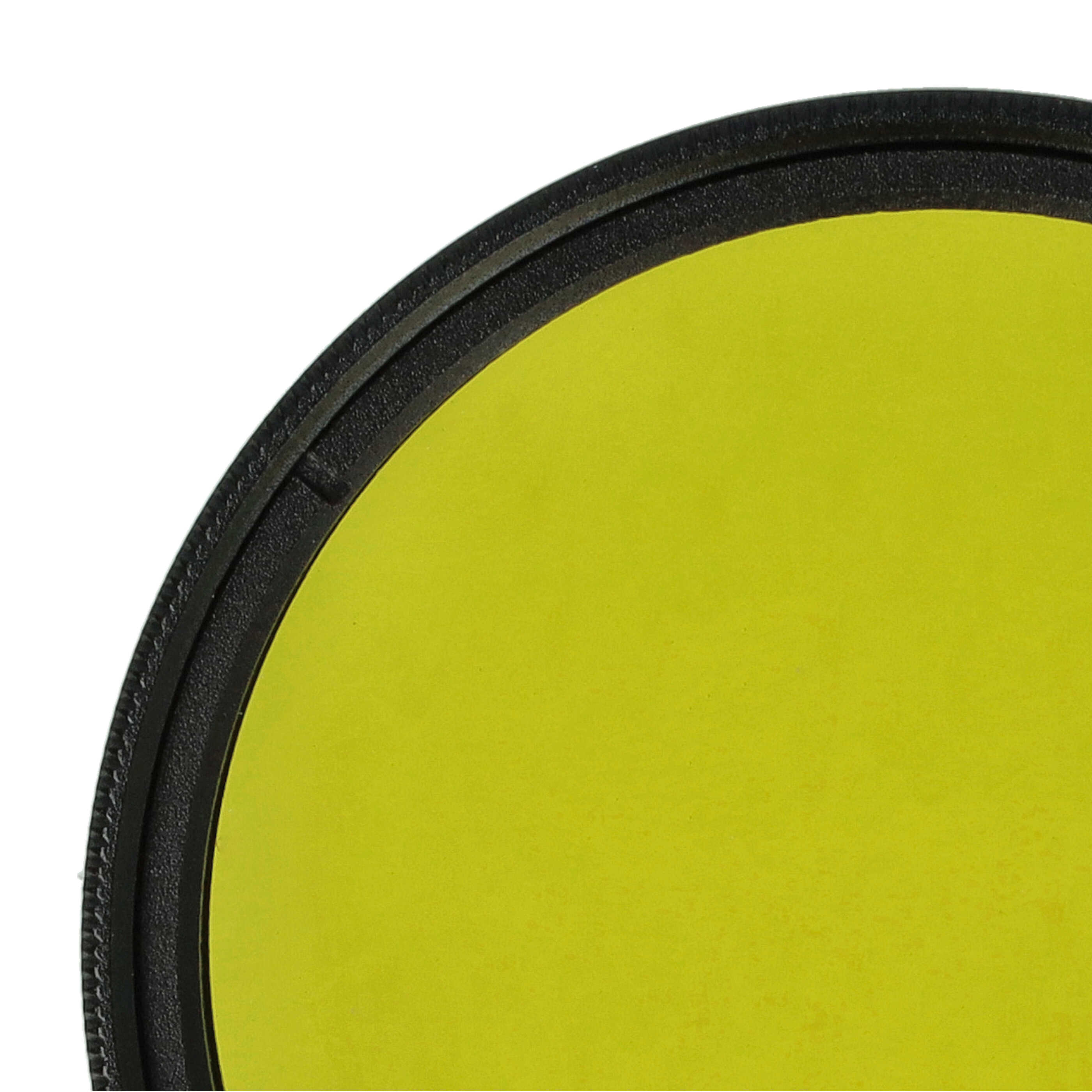 Farbfilter gelb passend für Kamera Objektive mit 49 mm Filtergewinde - Gelbfilter