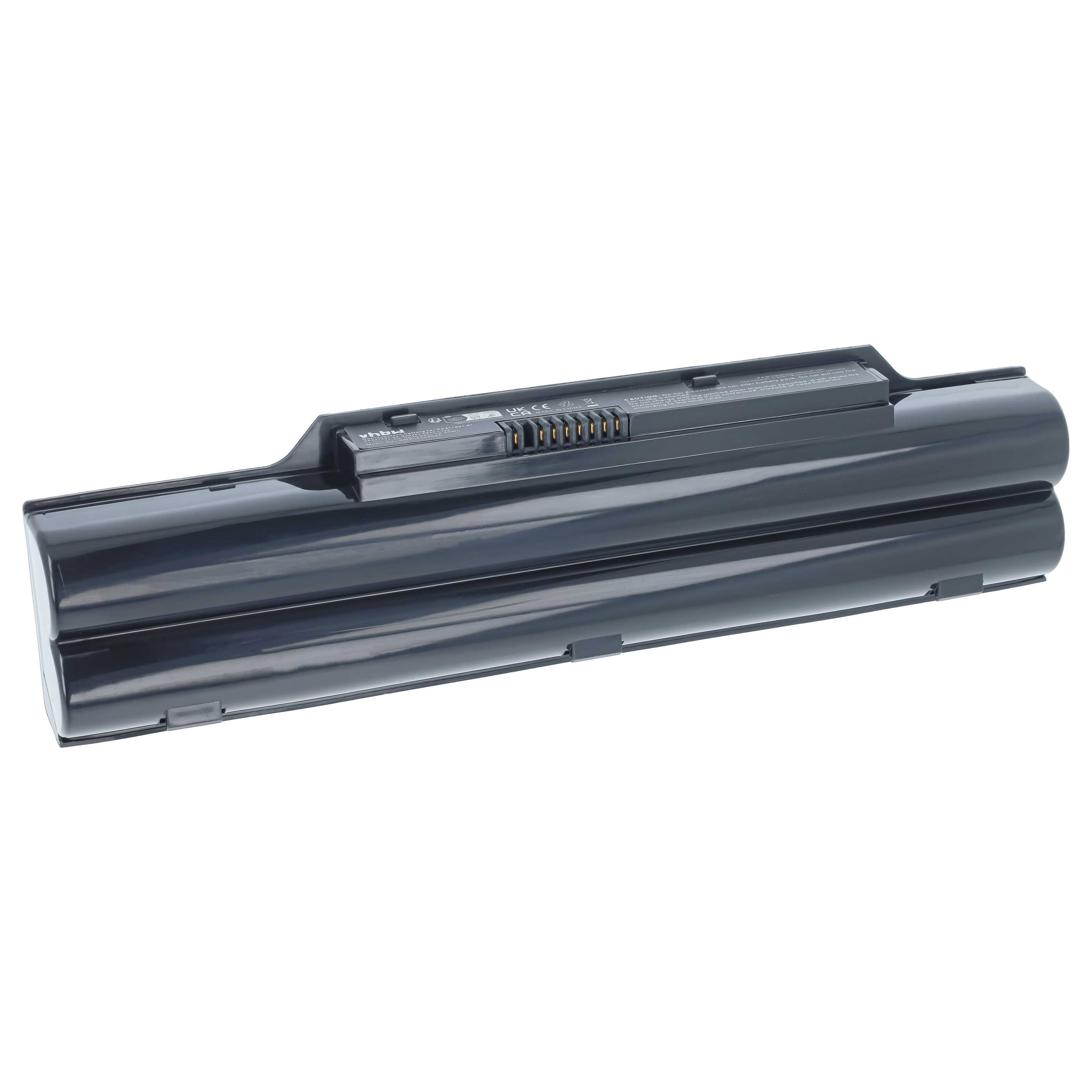 Notebook-Akku als Ersatz für Fujitsu Siemens CP477891-03, CP477891-01 - 6600mAh 11,1V Li-Ion, schwarz