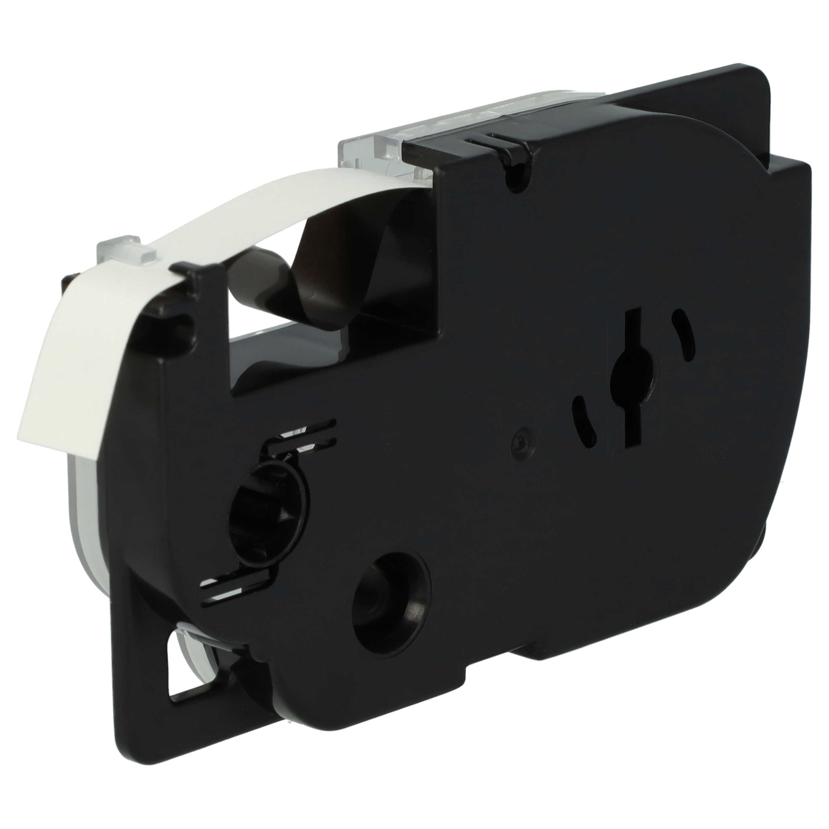50x Label Tape replaces Casio XR-9WE1, XR-9WE - 9 mm Black to White