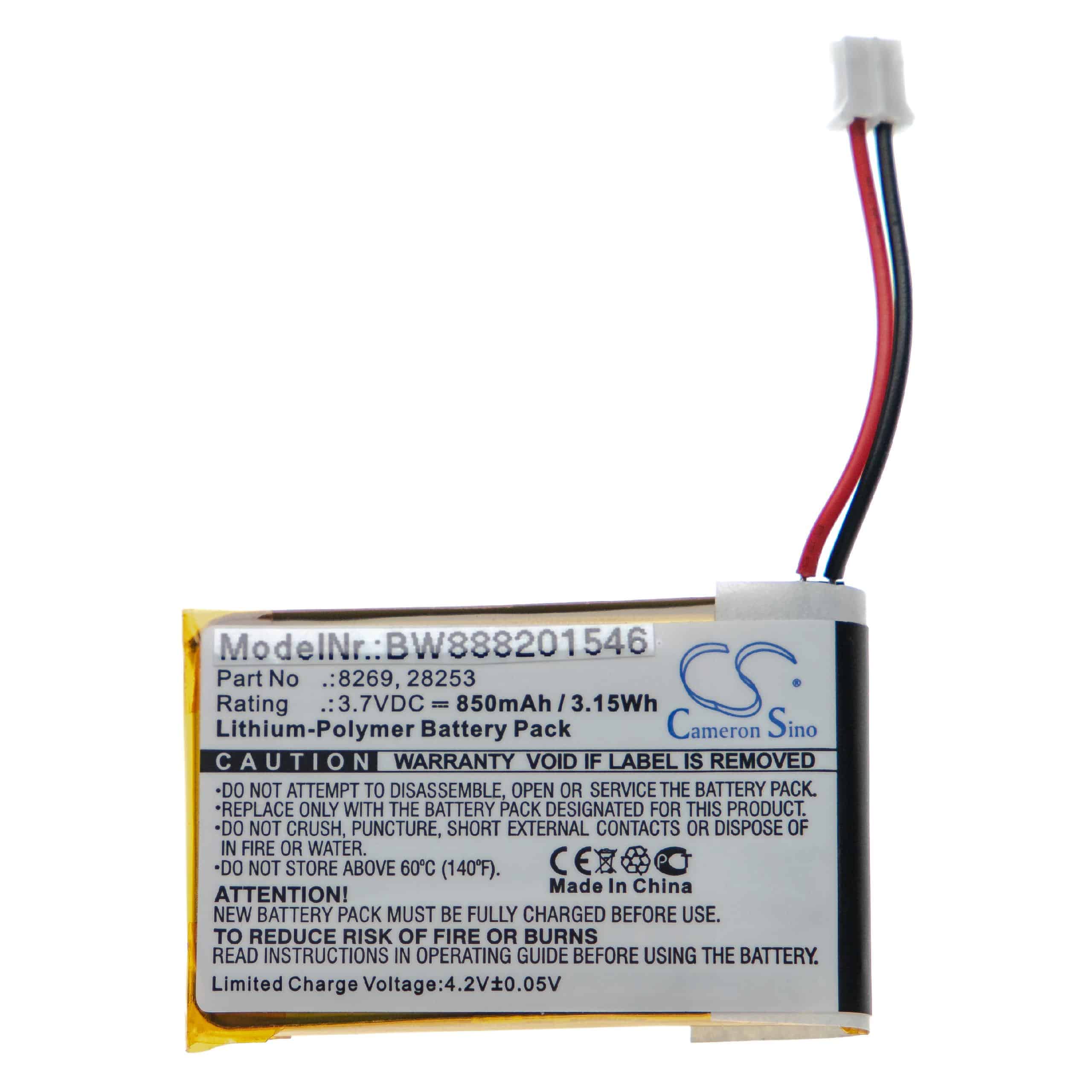 Intercom Doorbell Battery Replacement for Marmitek 8269, 28253 - 850mAh 3.7V Li-polymer