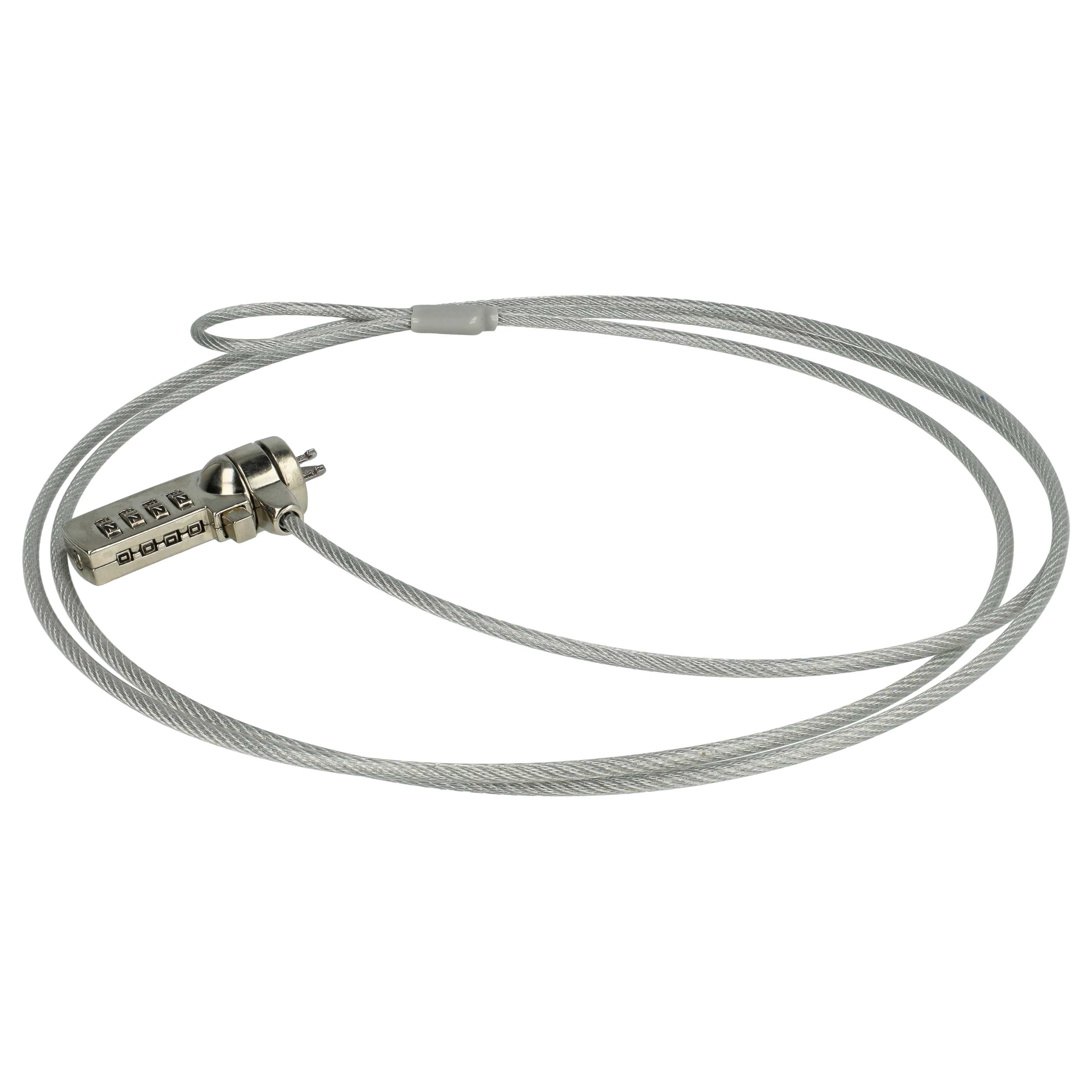20x Kensington Lock suitable for Laptop, Notebook - Cable Lock with Combination Lock, 1.8 m long