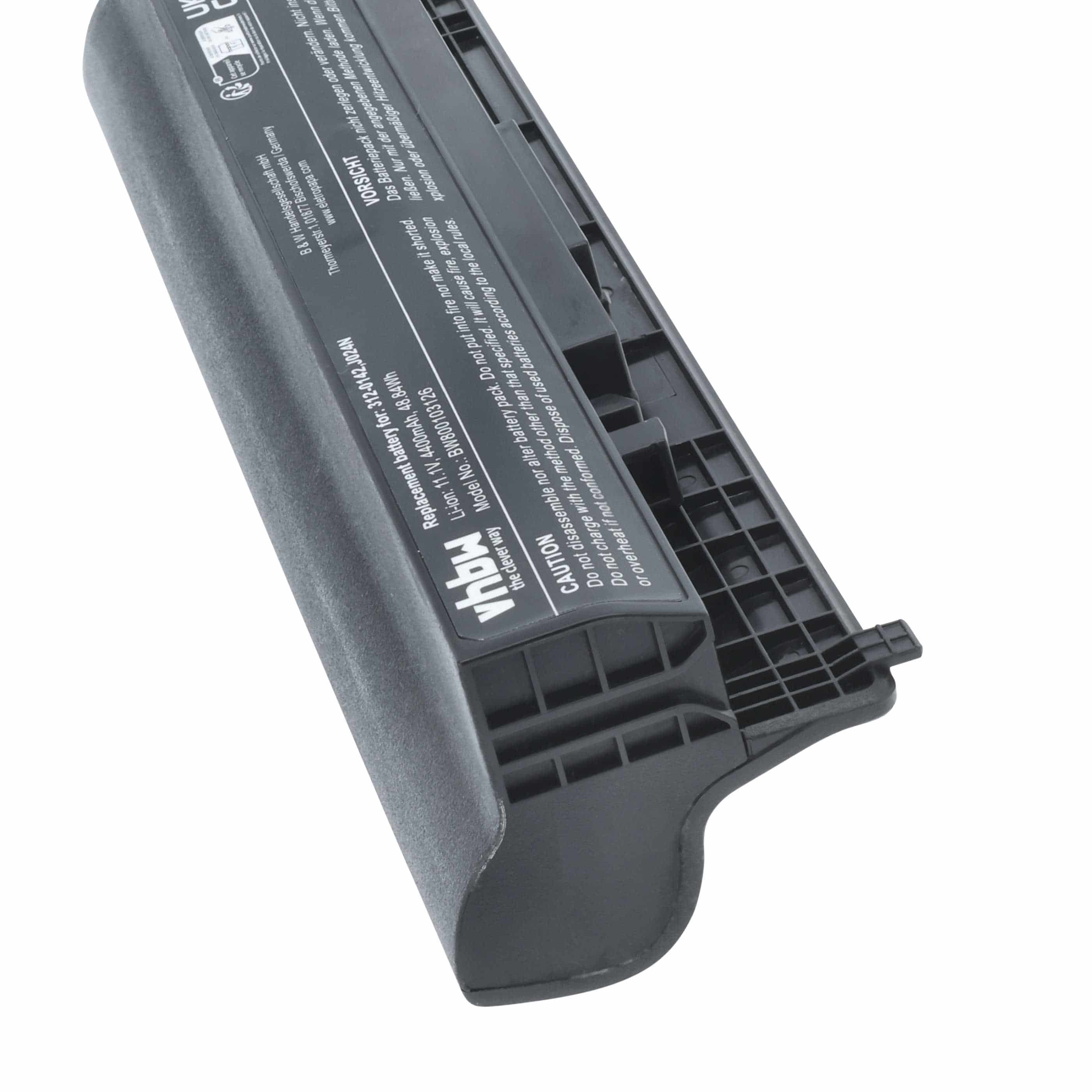 Akumulator do laptopa zamiennik Dell 312-0229, 12-0142, 06P147, 00R271 - 4400 mAh 11,1 V Li-Ion, czarny