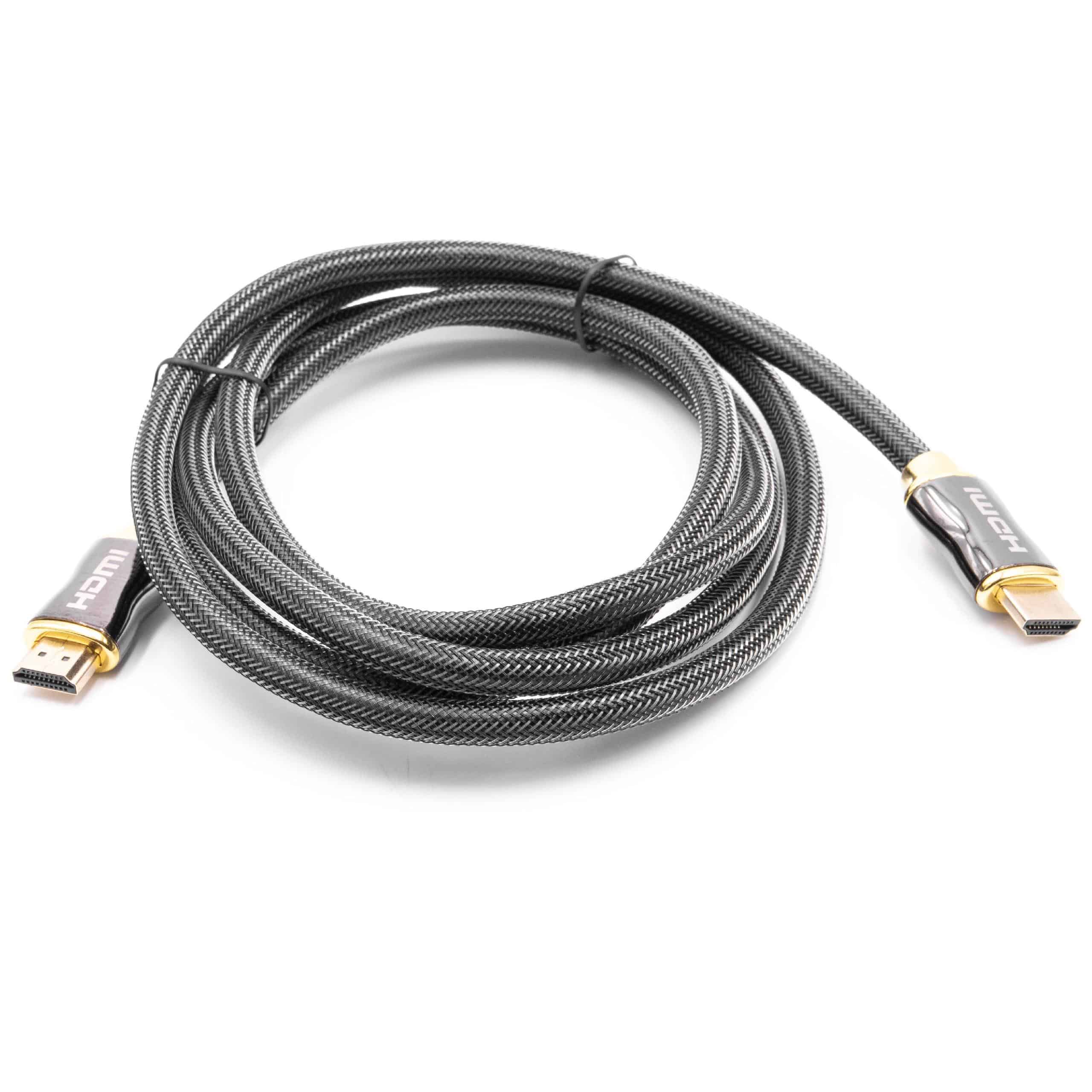 HDMI Cable Premium V2.0 Ultra HD TV braided 2mfor Tablet, TV, Television, Playstation, Computer, Monitor, DVD 