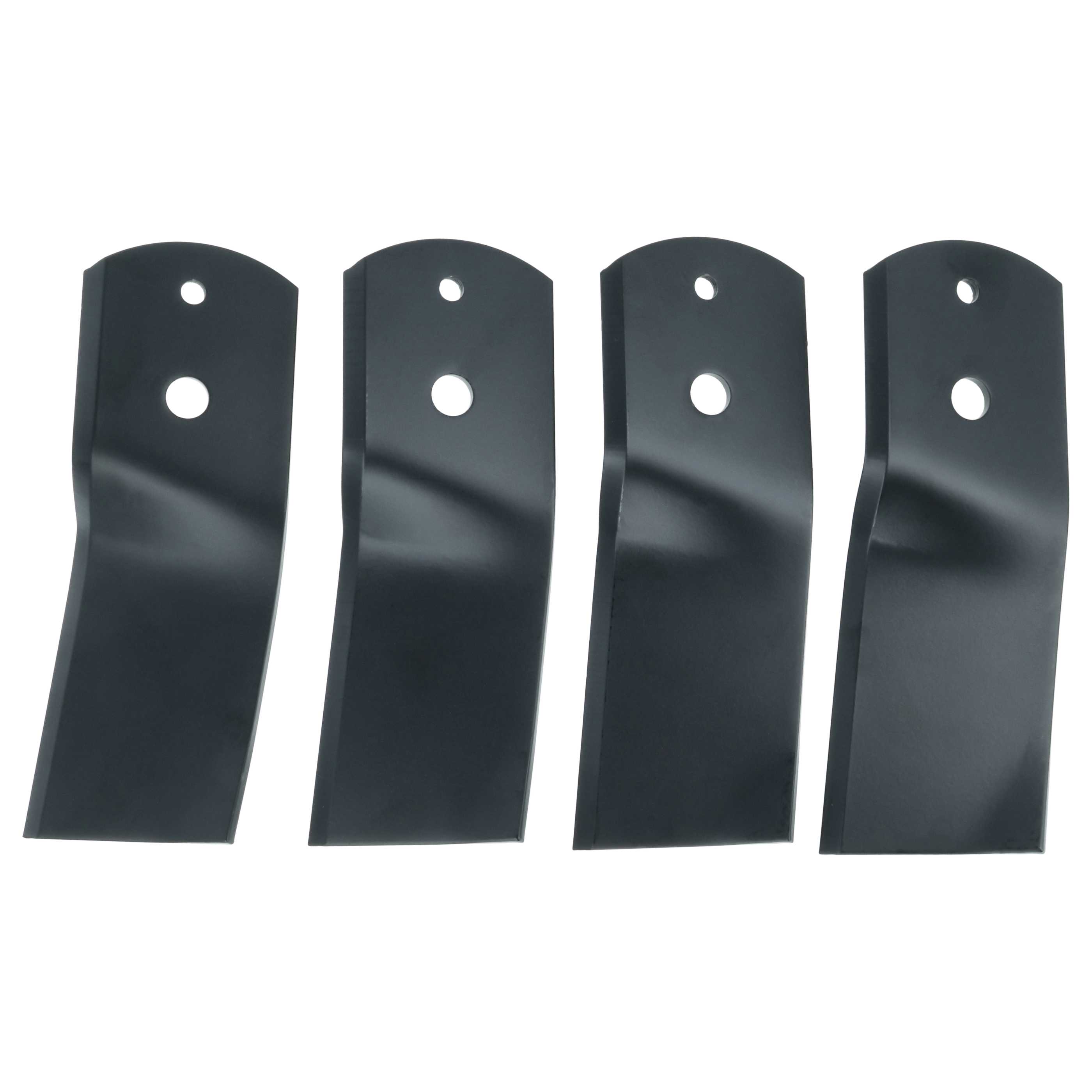 4x Lama sostituisce Stiga 1134-6238-01, 1134-9119-01, 1134-7880-01 per tagliaerba - nero, acciaio