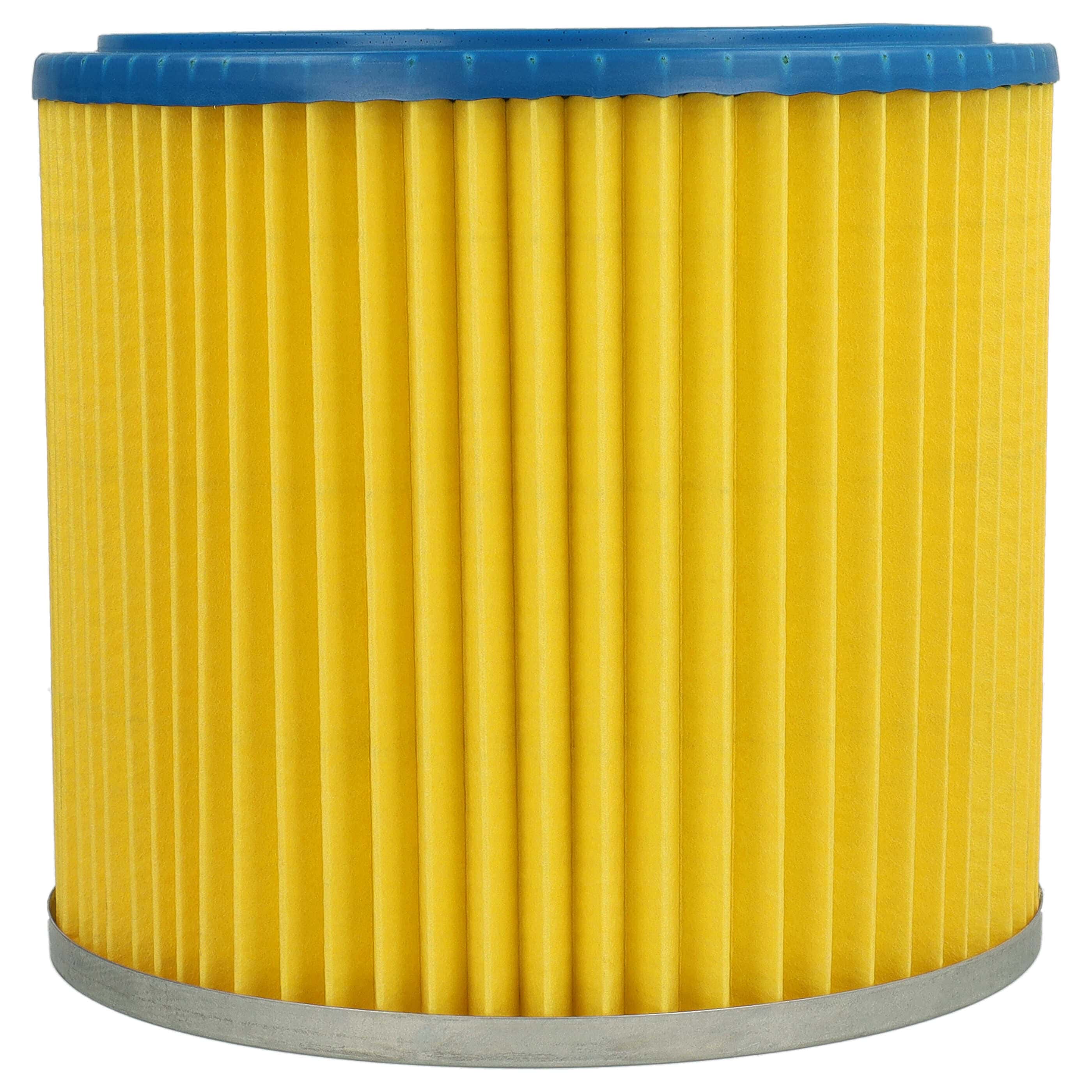 10x Filtro reemplaza Einhell 2351110 para aspiradora LIV, azul / amarillo