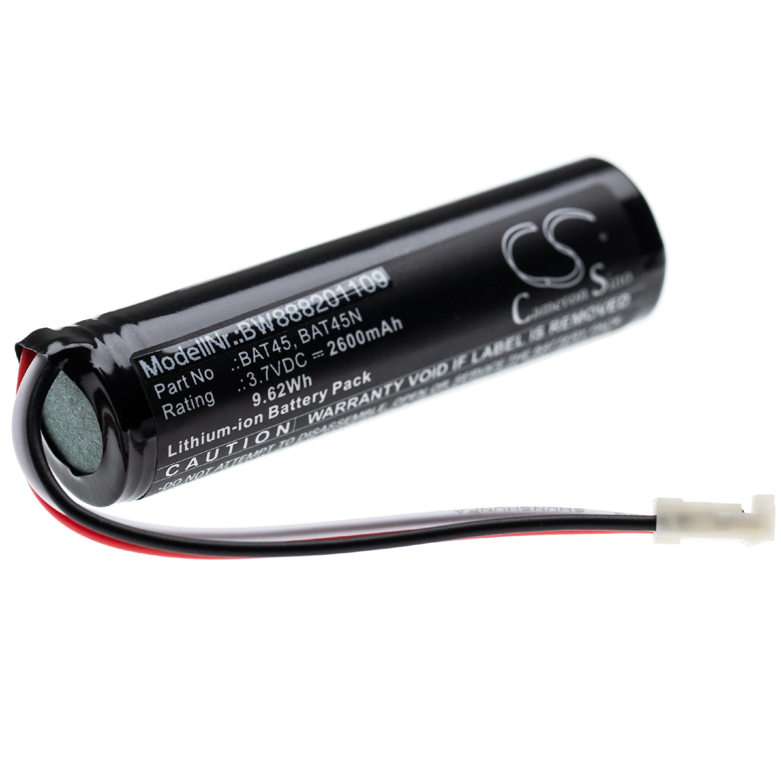 Batteria per dispositivo di misurazione sostituisce HT Instruments BAT45, BAT45N - 2600mAh, 3,7V Li-Ion
