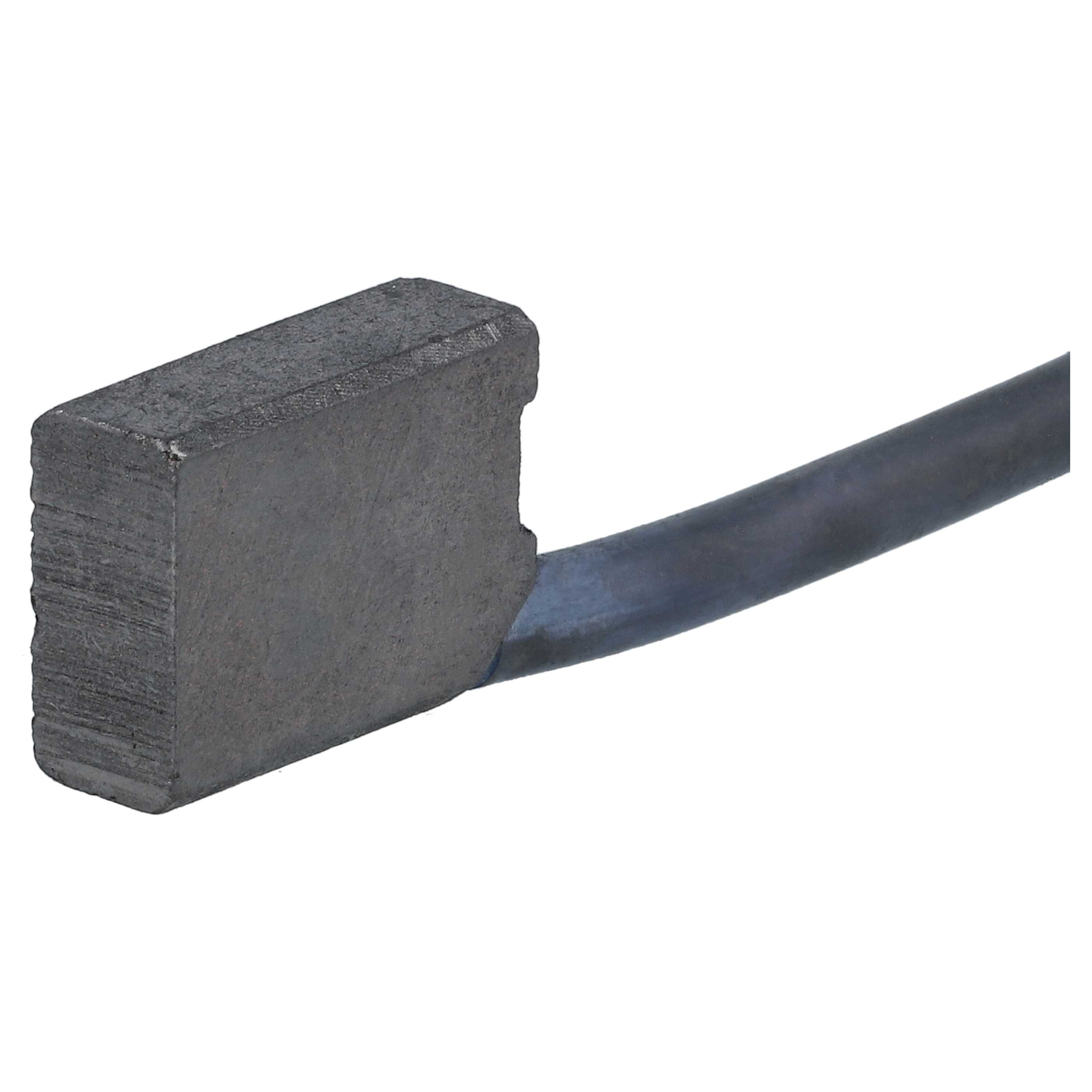 4x Carbon Brush as Replacement for Kärcher 6.610-216.0, 4039784053625 for Vacuum Cleaner - 7 x 14 x 19 mm