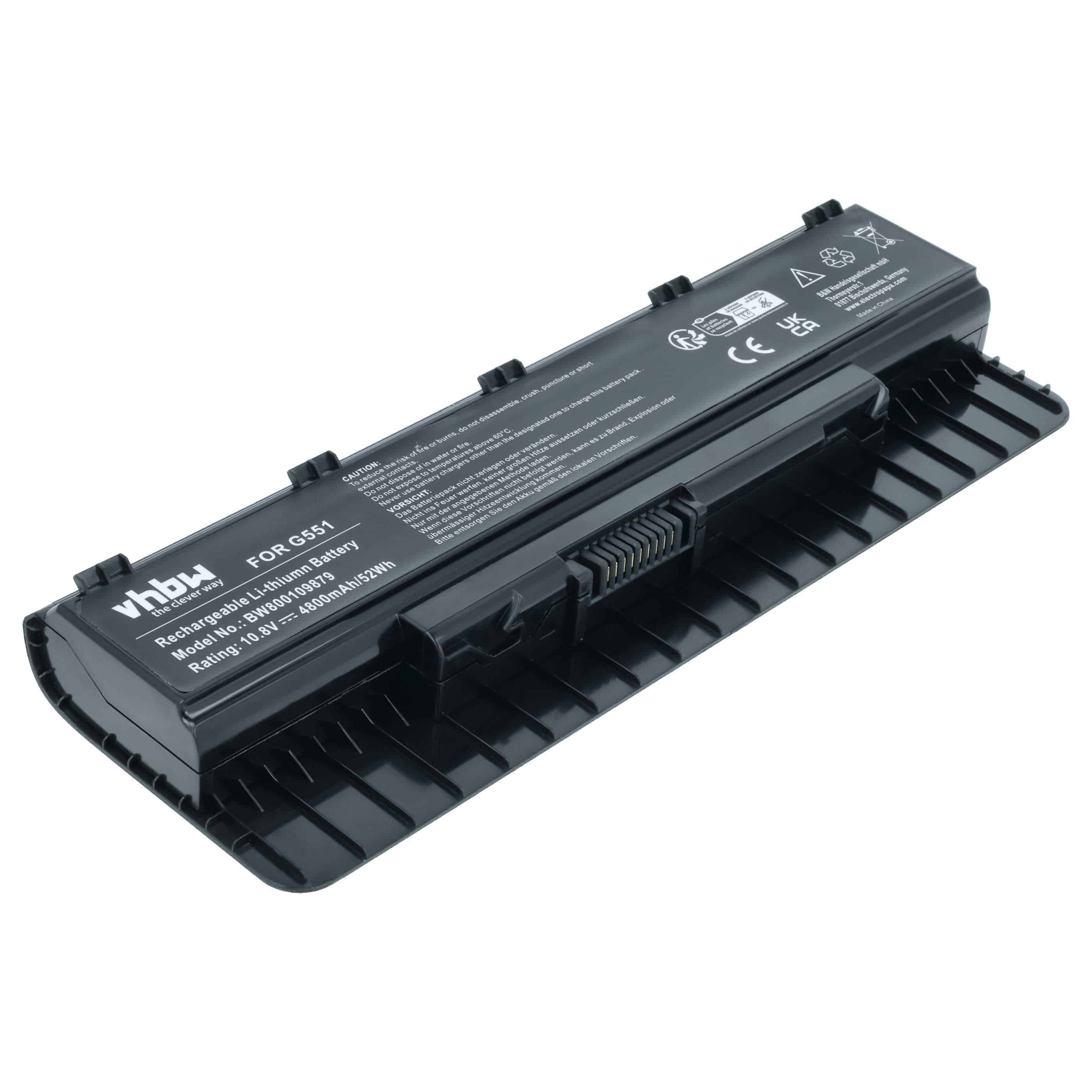 Akumulator do laptopa zamiennik Asus A32N14O5, A32LI9H, 0B110-00300000 - 4800 mAh 10,8 V Li-Ion, czarny