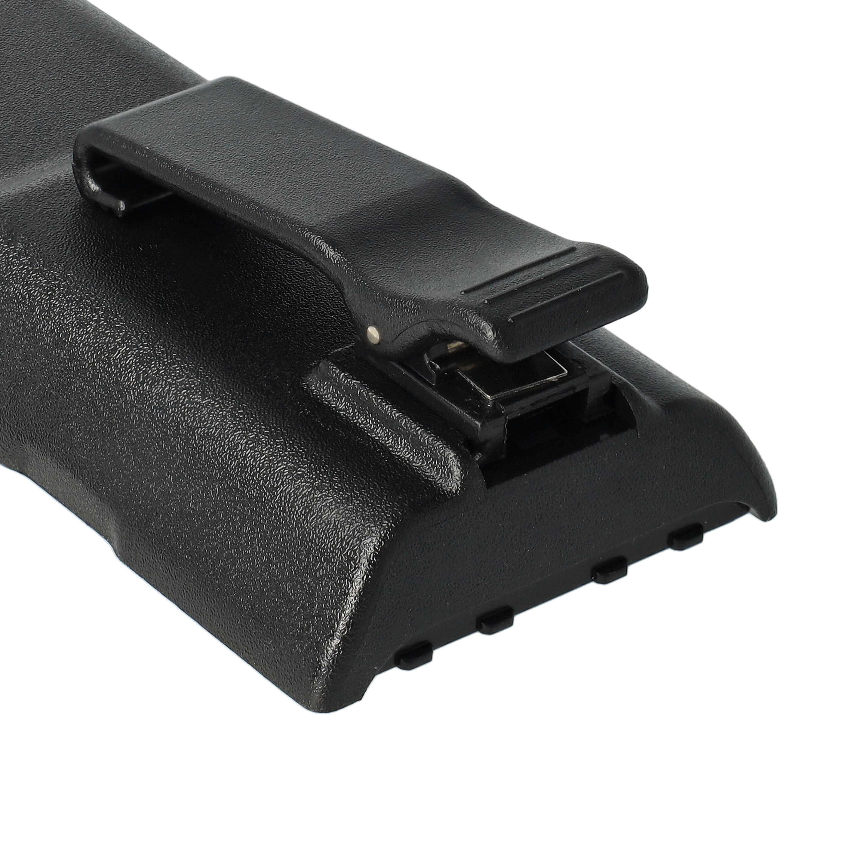 Radio 10x Battery replaces Motorola HNN8133C, HNN9628A, HNN8308A, HNN9628 - 1800 mAh 7.5 V NiMH + Belt Clip