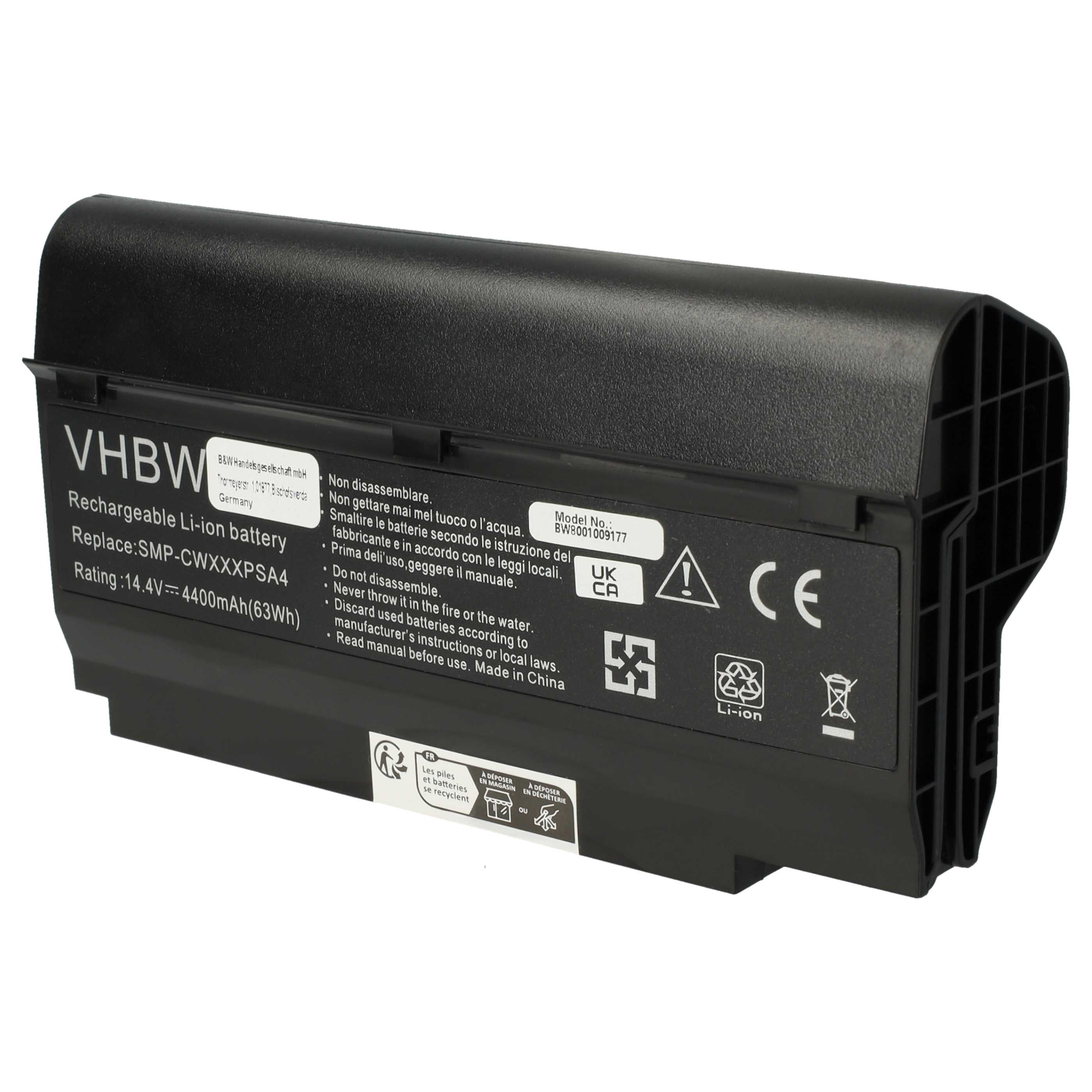 Batteria sostituisce Fujitsu Siemens DPK-CWXXXSYA4 per notebook Fujitsu Siemens - 4400mAh 14,4V Li-Ion nero