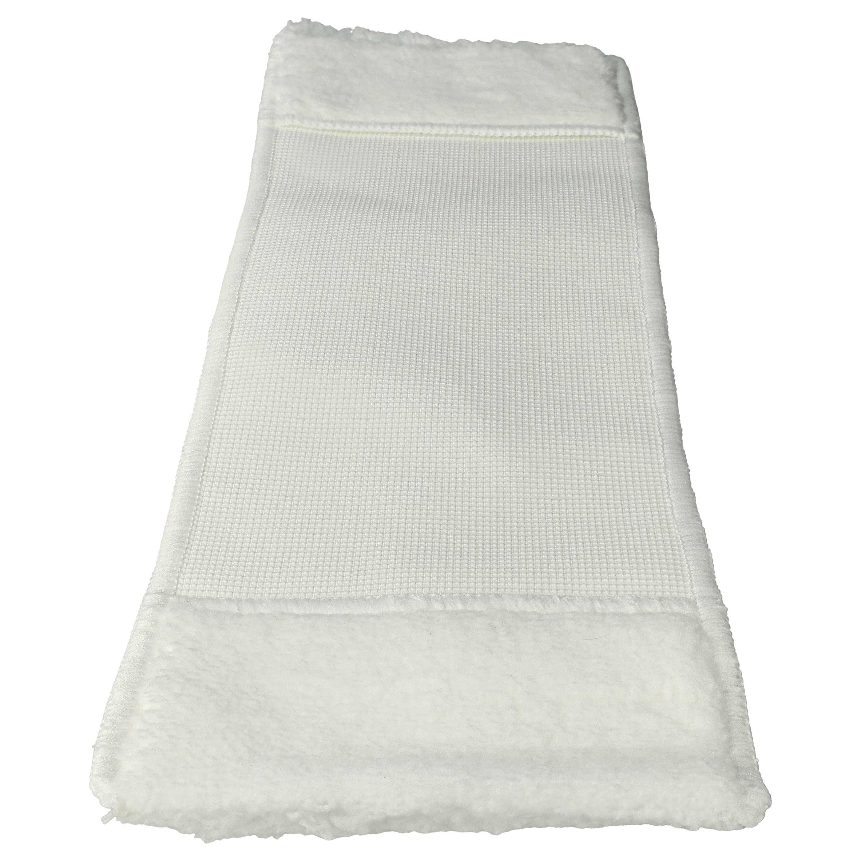 2x Lingette remplace Kärcher 2.863-020.0 pour nettoyeur vapeur Kärcher - microfibre, blanc