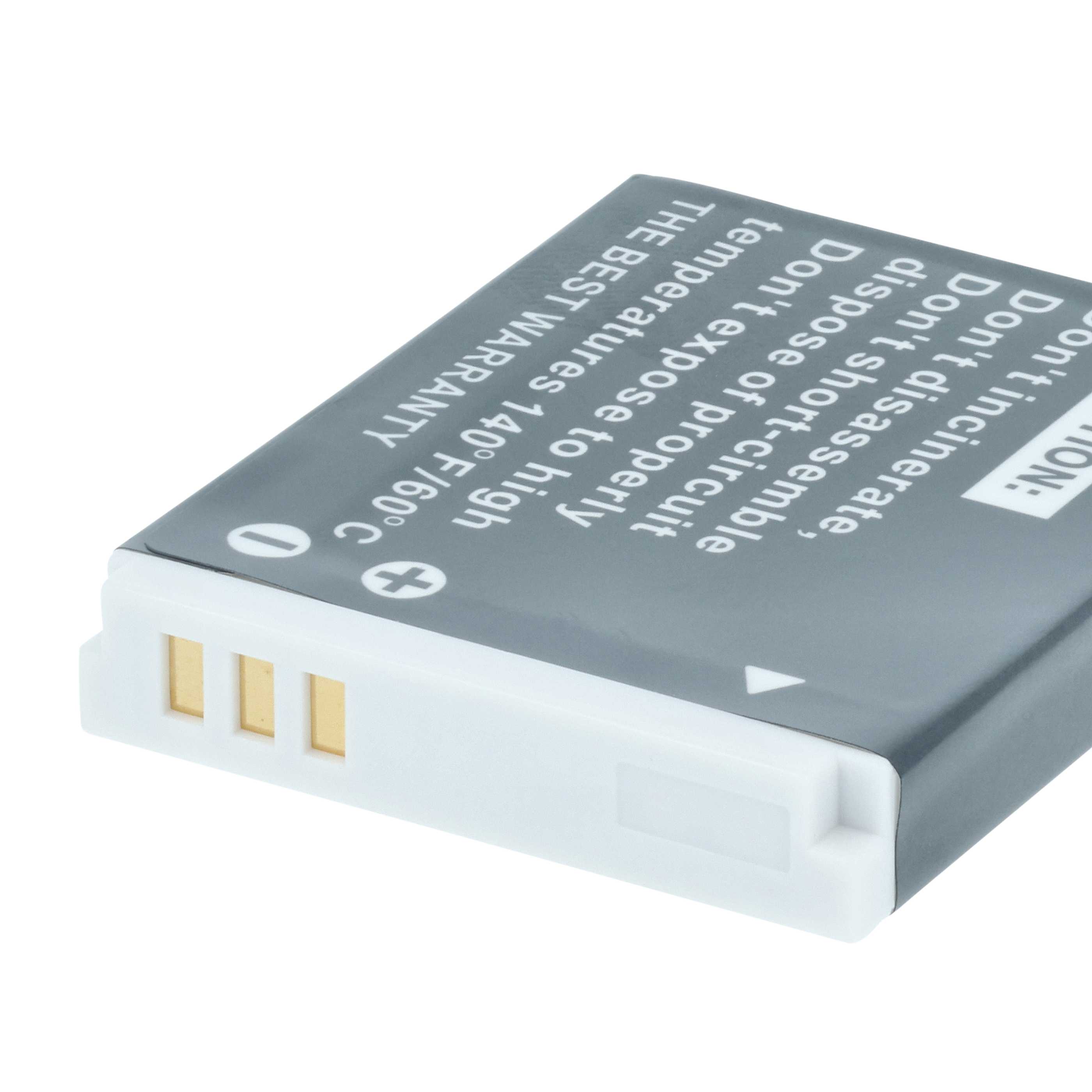 Battery replaces Canon NB-6L, NB-6LH - 750mAh, 3.6V, Li-Ion