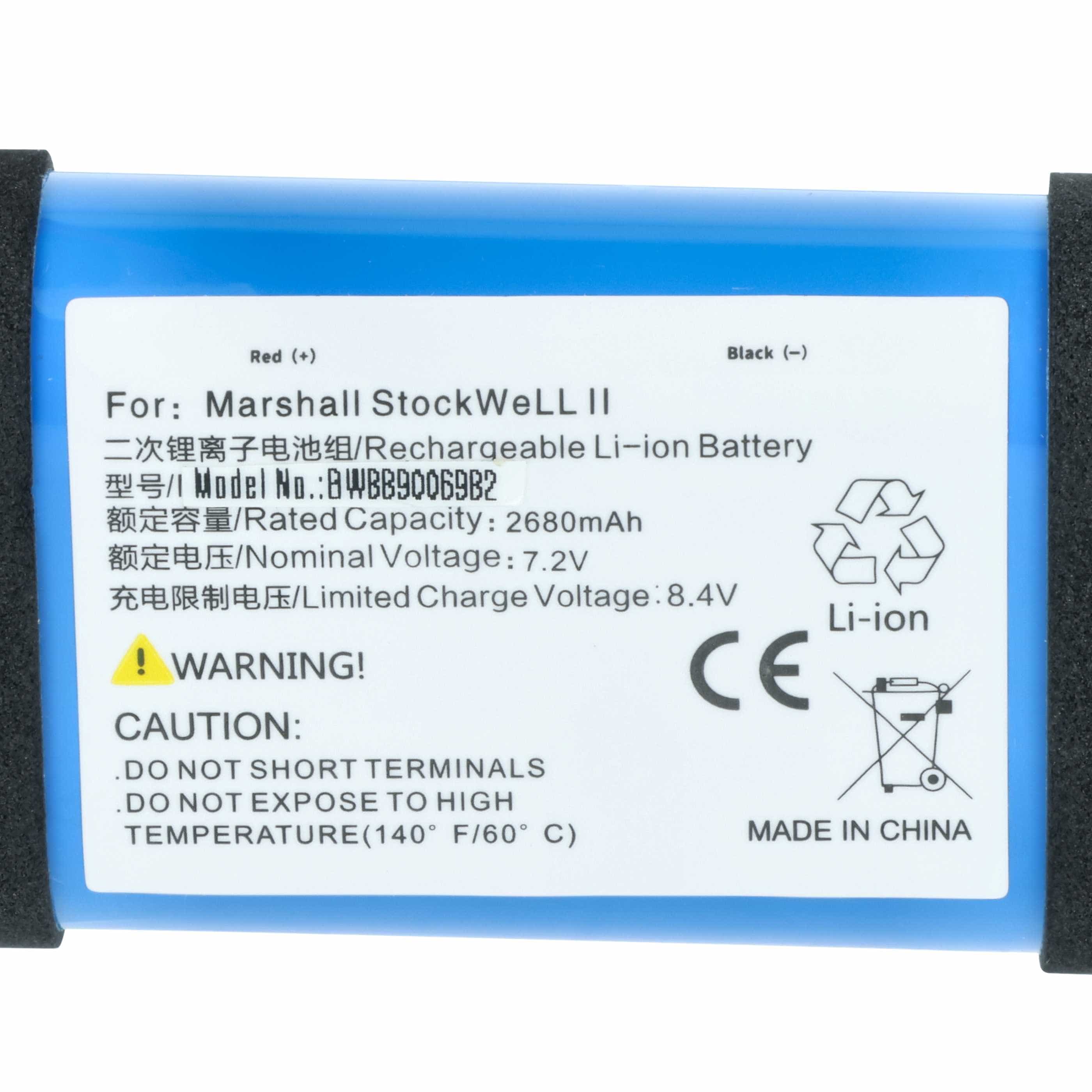 Akumulator do głośnika zamiennik Marshall C406A3 - Li-Ion 2680mAh