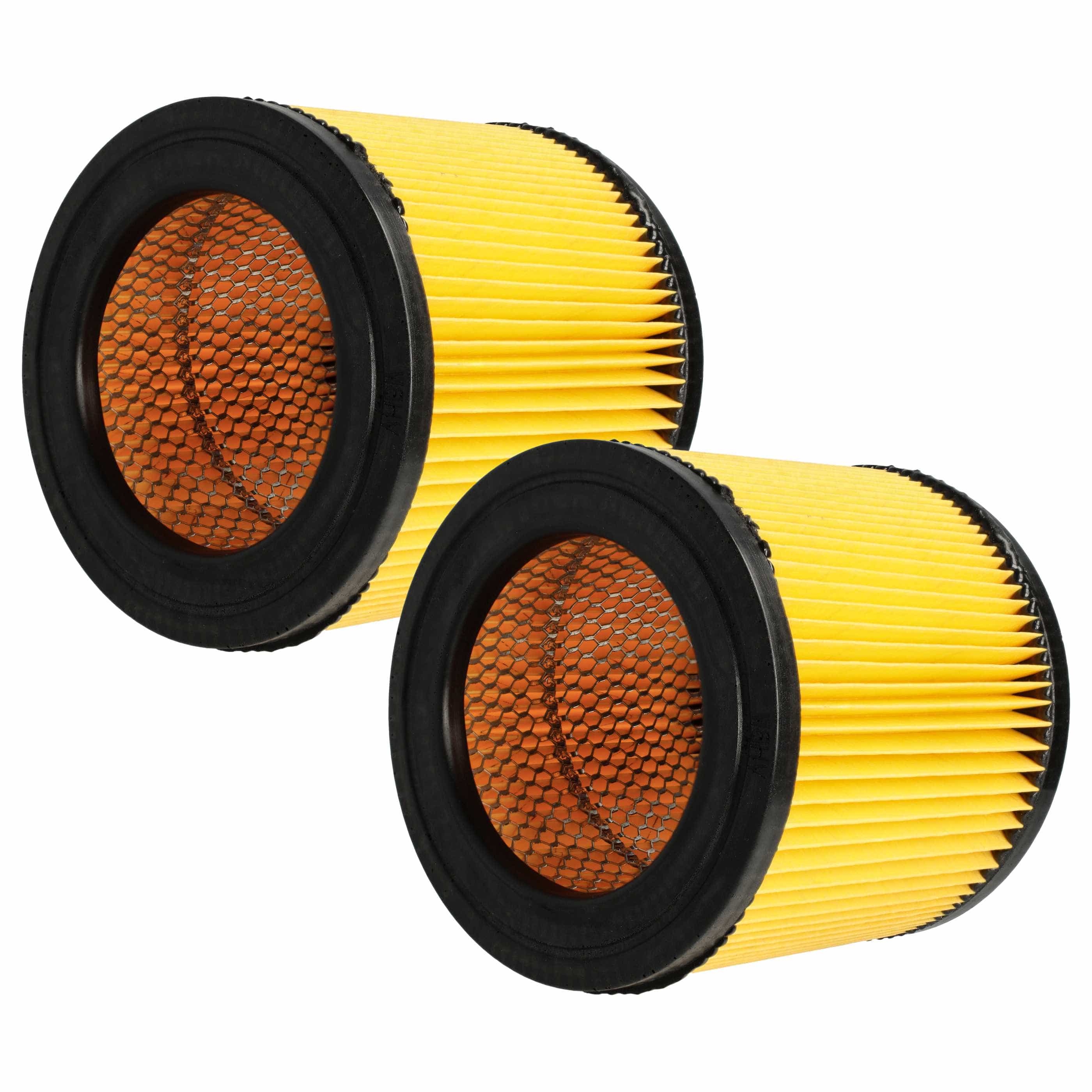 2x Filtercartridge filter replaces Topcraft K704F, K707F, R 693 for Topcraft Vacuum Cleaner, orange
