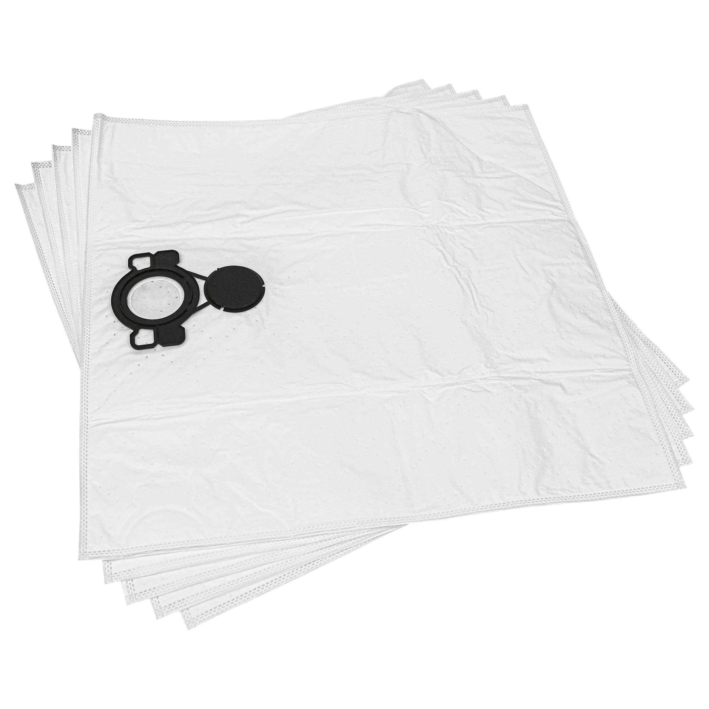 5x Sac remplace Milwaukee 4932352308 pour aspirateur Milwaukee - polyester, microfibre non tissée