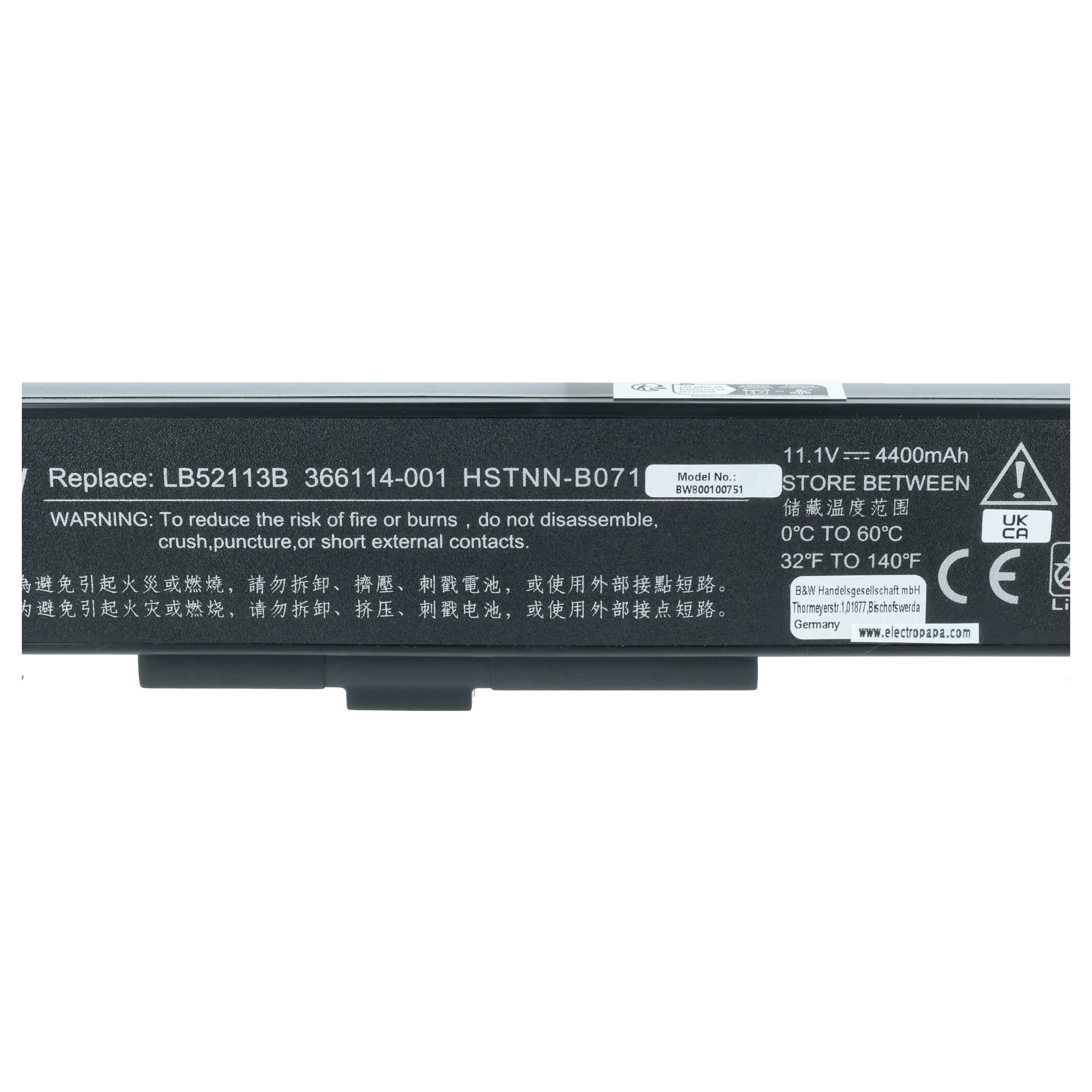 Akumulator do laptopa zamiennik LG LB62115E, LRBA06BLU - 4400 mAh 11,1 V Li-Ion, czarny