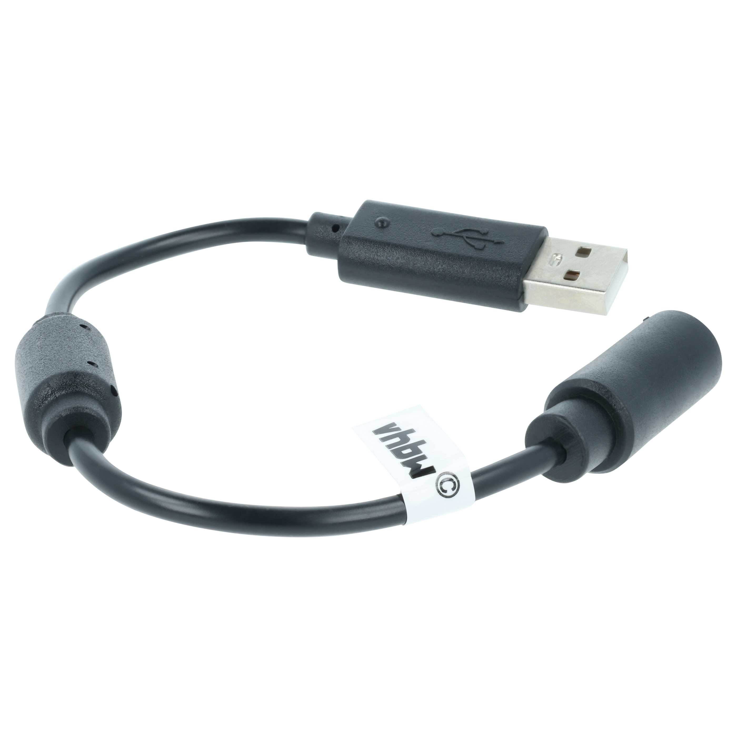 Cavo USB con adattatore a sgancio rapido per controller Microsoft Xbox 360 - nero