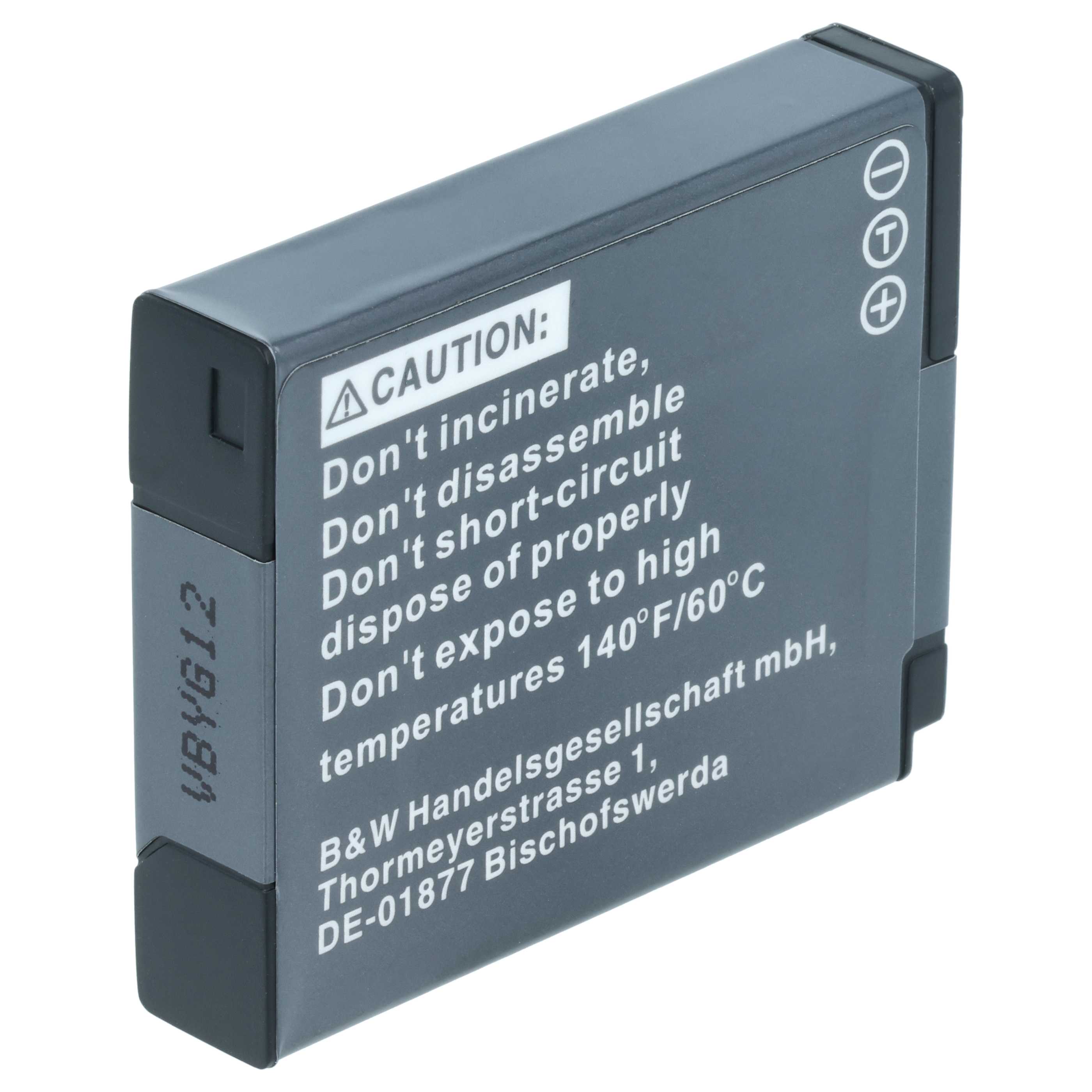 Battery replaces Panasonic DMW-BCM13E, DMW-BCM13PP, DMW-BCM13 - 900mAh, 3.6V, Li-Ion