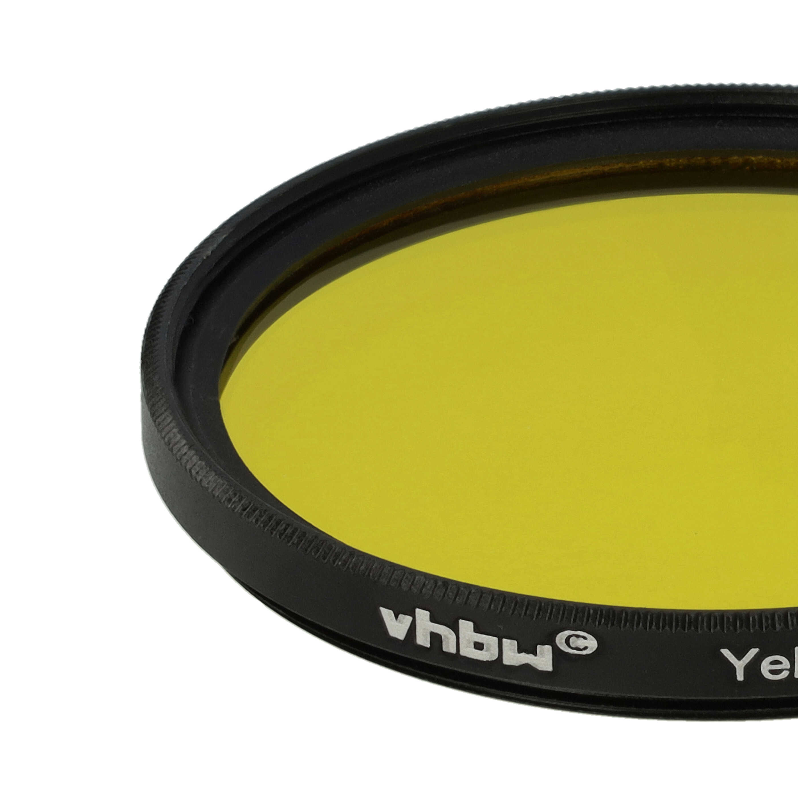 Coloured Filter, Yellow suitable for Camera Lenses with 55 mm Filter Thread - Yellow Filter