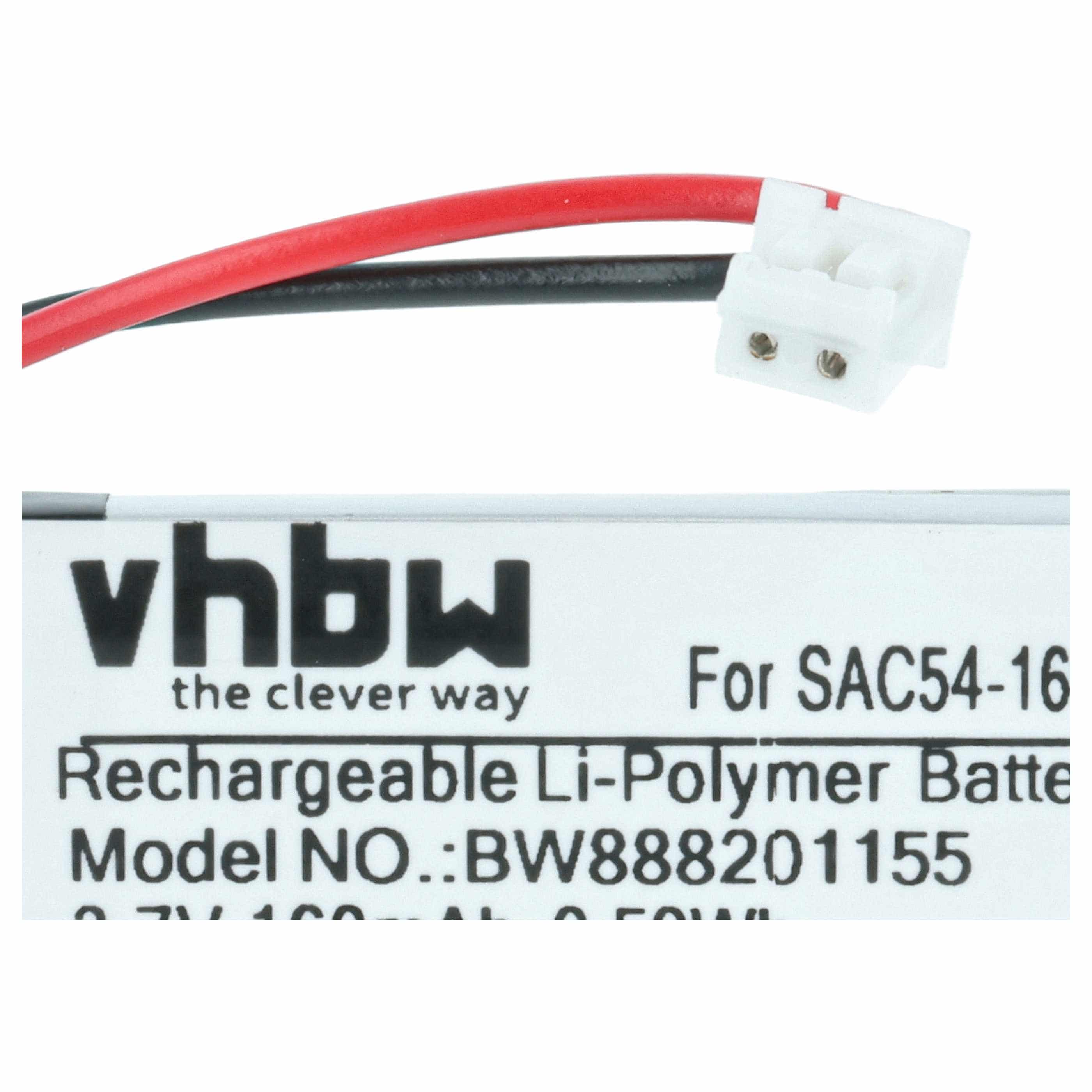 Dog Trainer Battery replaces Sportdog SAC54-16091 - 160 mAh 3.7 V Li-polymer