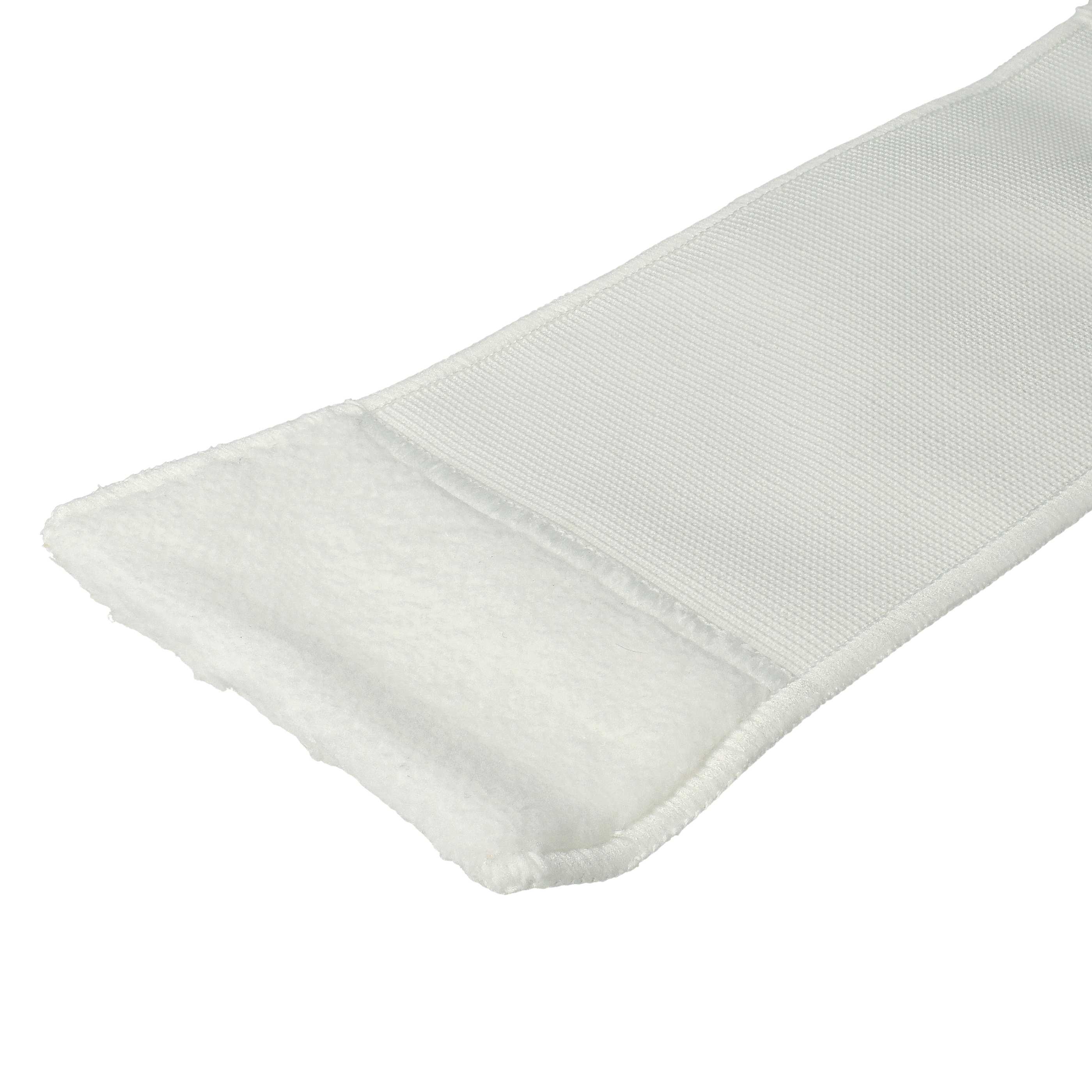 2x Lingette remplace Kärcher 2.863-020.0 pour nettoyeur vapeur Kärcher - microfibre, blanc