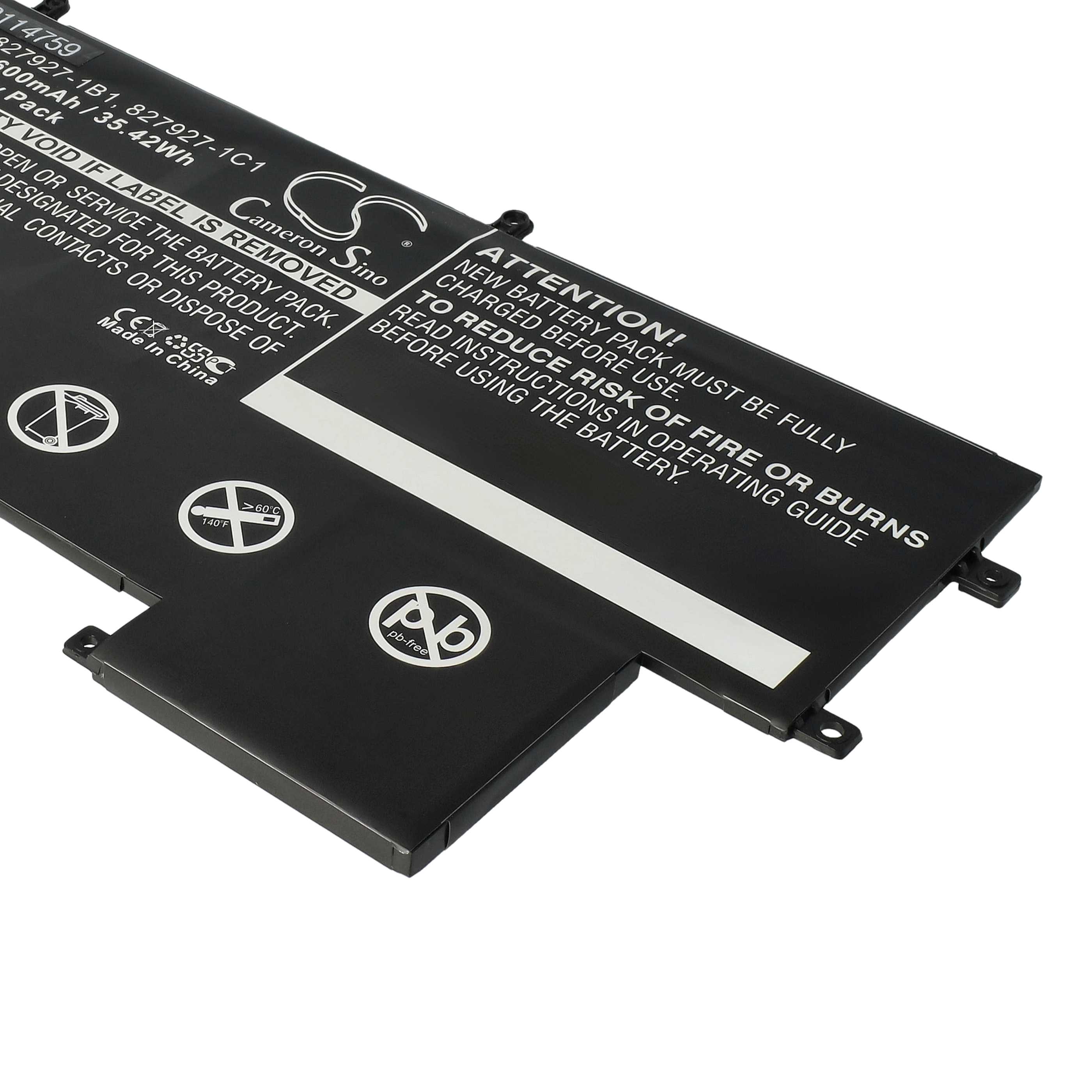 Akumulator do laptopa zamiennik HP 827927-1C1, 828226-005, 827927-1B1, E004XL - 4600 mAh 7,7 V LiPo, czarny