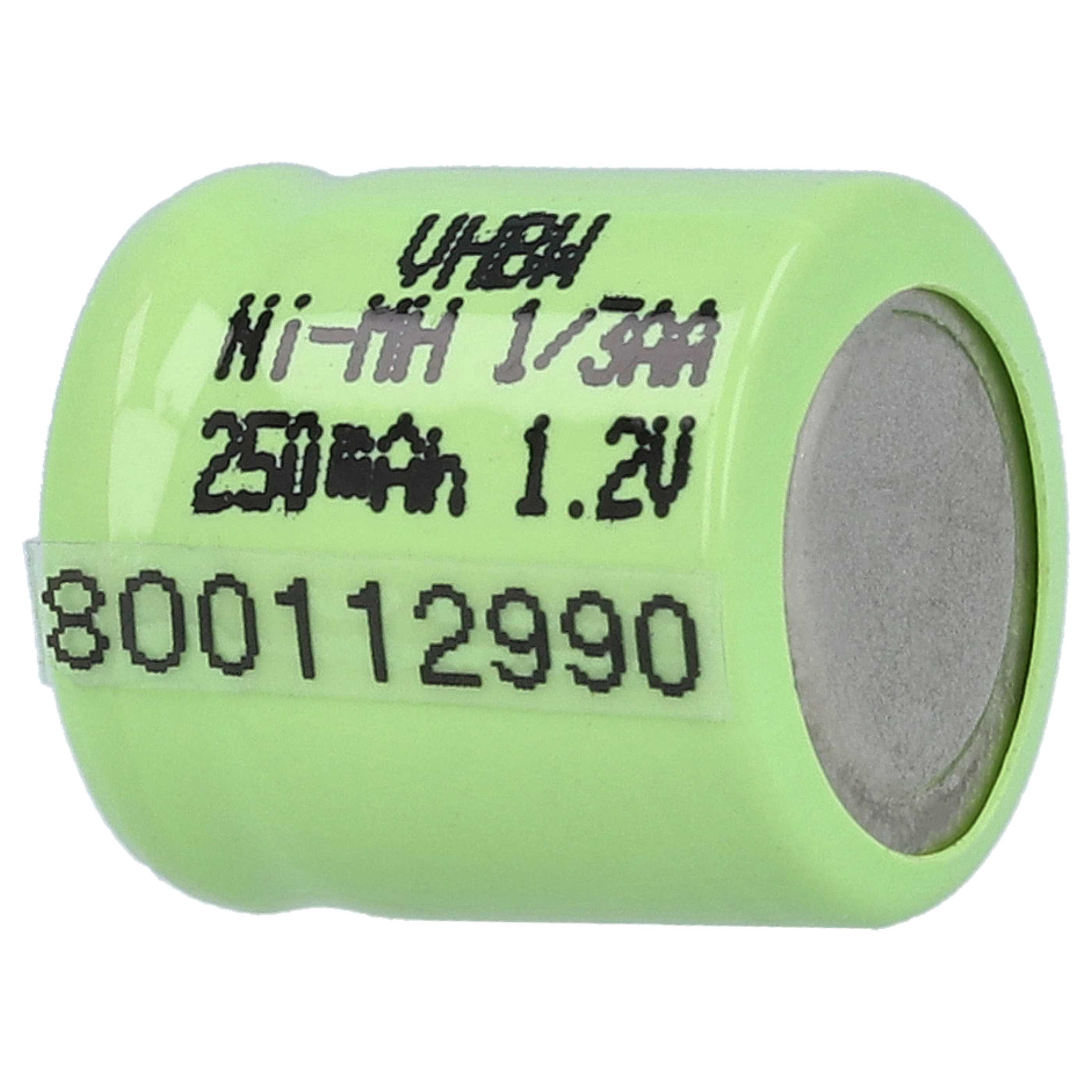 Batterie (3 pcs.) remplace 1/3AA modèle radio-télécommandé - 250mAh 1,2V NiMH