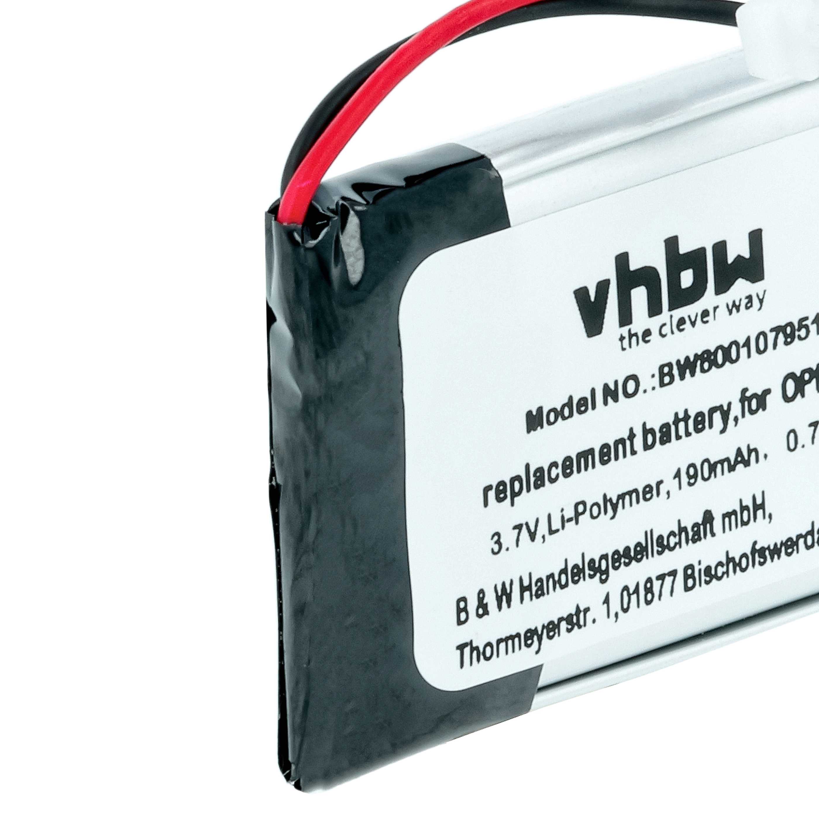 Batterie remplace Opticon OPN-2001 pour scanner de code-barre Opticon - 190mAh 3,7V