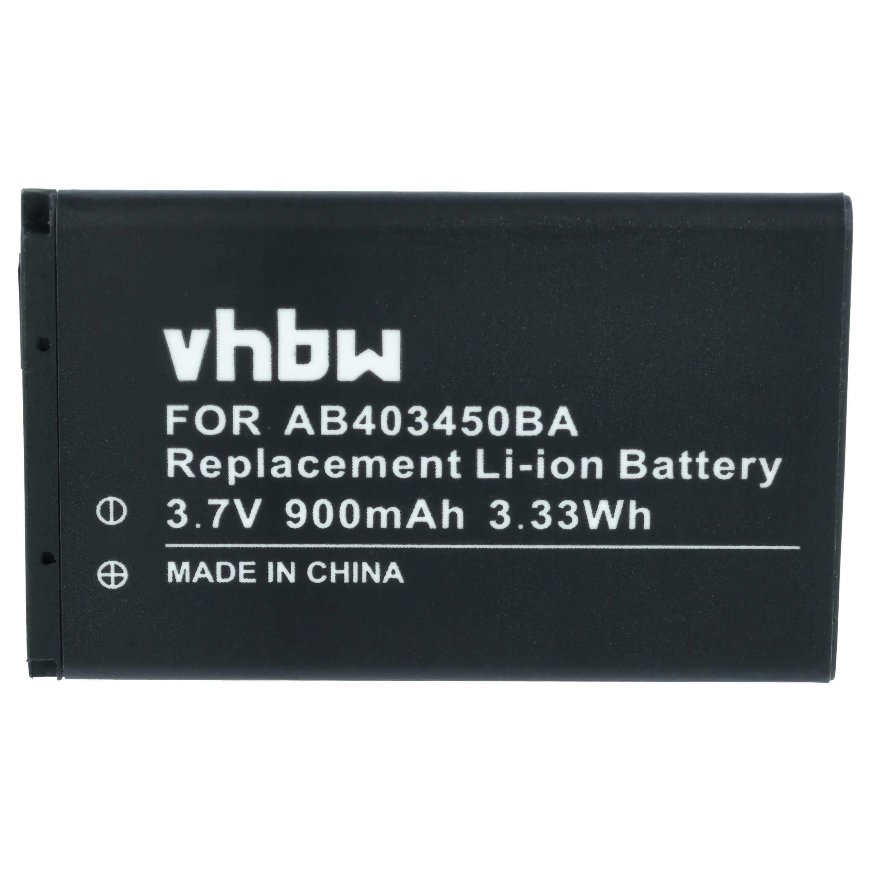 Akumulator do telefonu smartfona zamiennik Samsung AB403450BE, AB403450BC, AB403450BA - 900 mAh 3,7 V Li-Ion