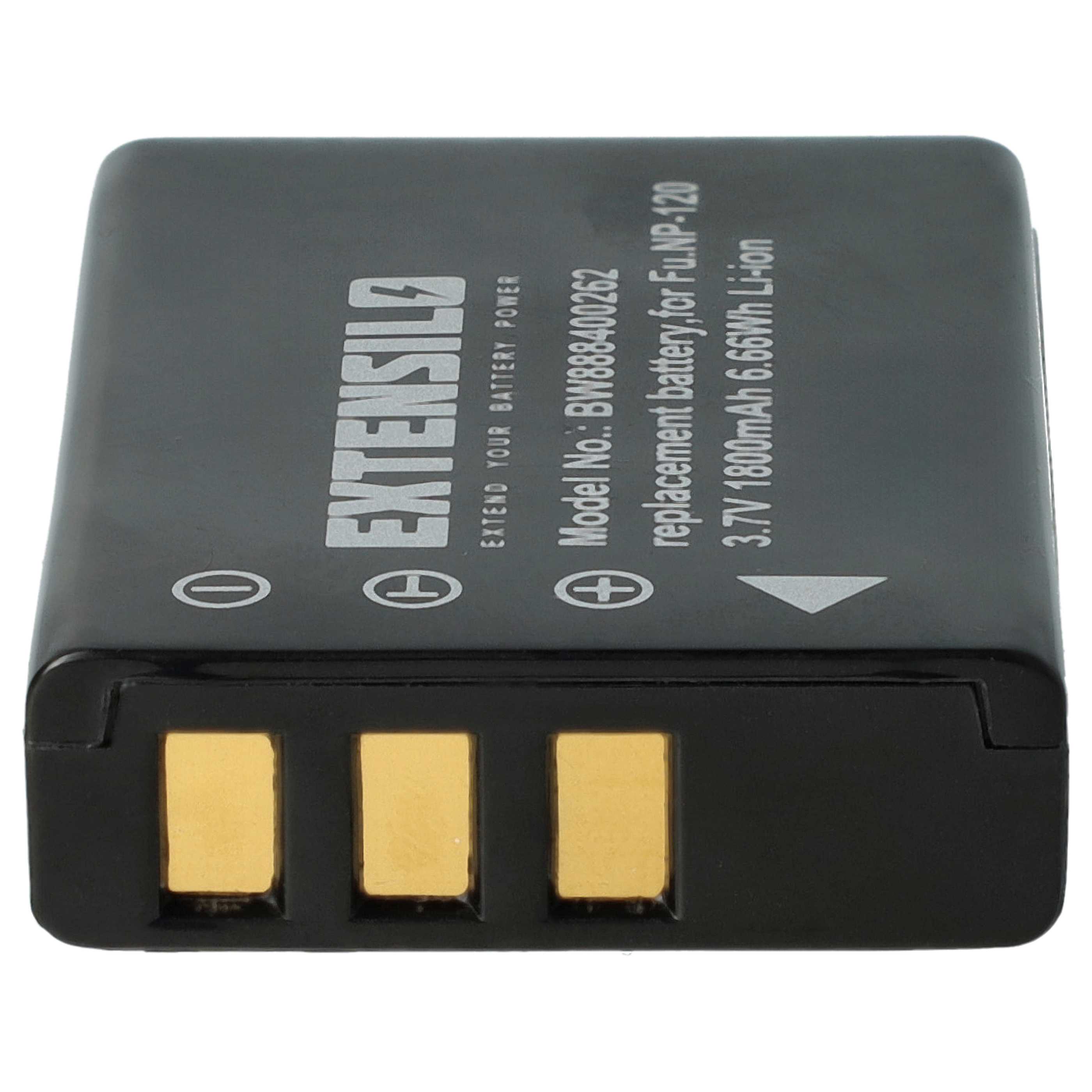 Batería reemplaza Aiptek ZPT-PM18 para cámara - 1800 mAh 3,7 V Li-Ion