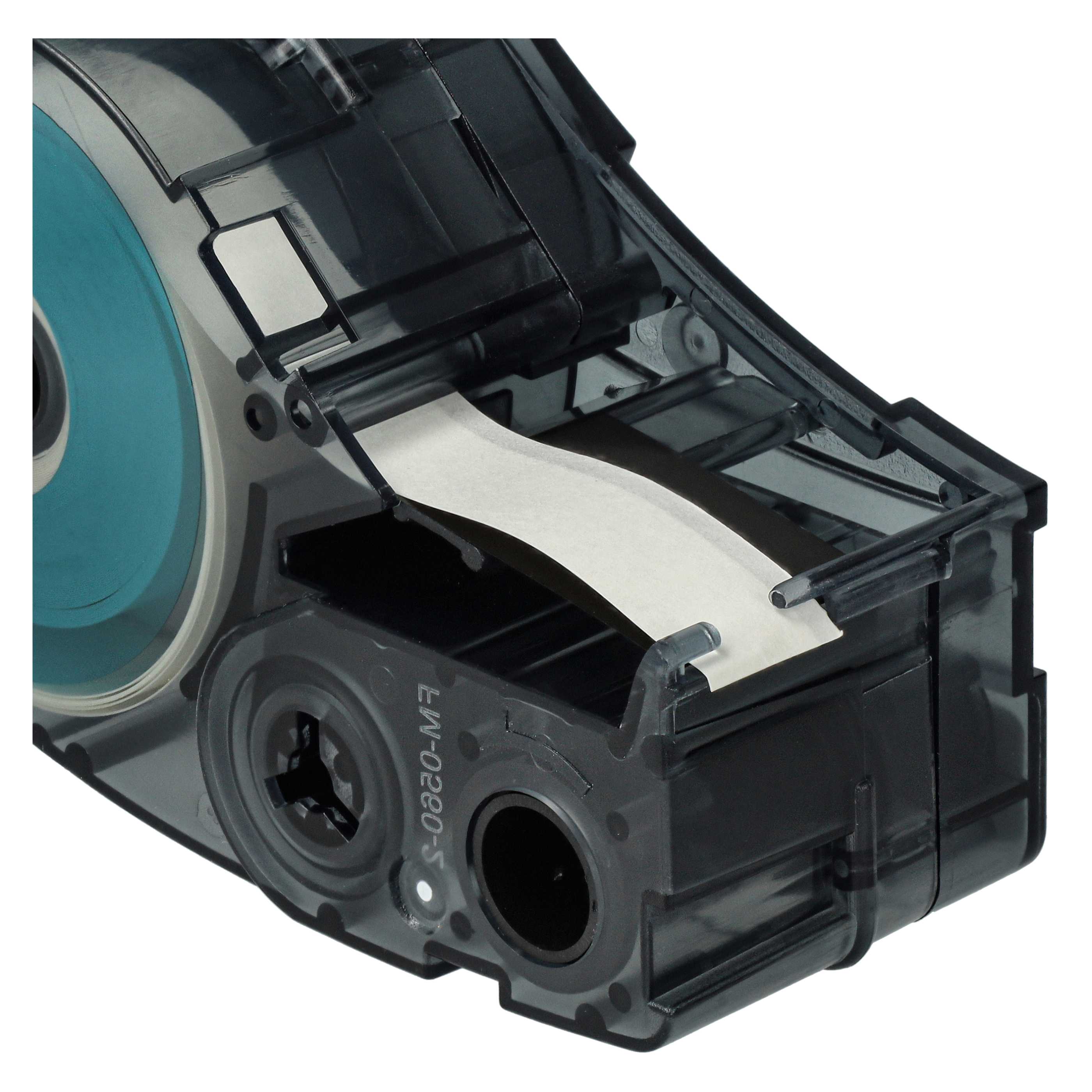 5x Cassettes à ruban remplacent Brady M21-375-423 - 9,53mm lettrage Noir ruban Blanc, polyester permanent