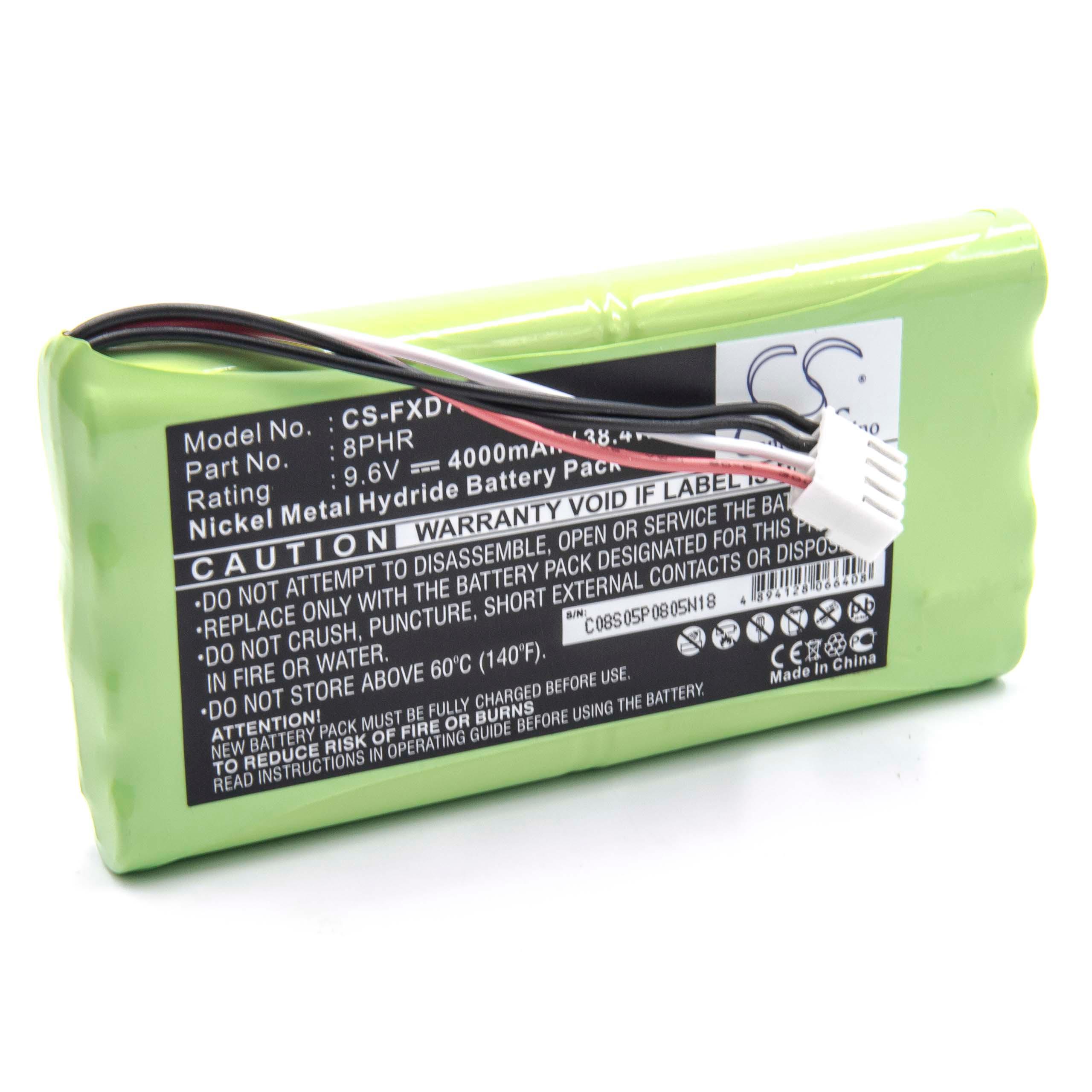 Batterie remplace 8PHR pour appareil médical - 4000mAh 9,6V NiMH