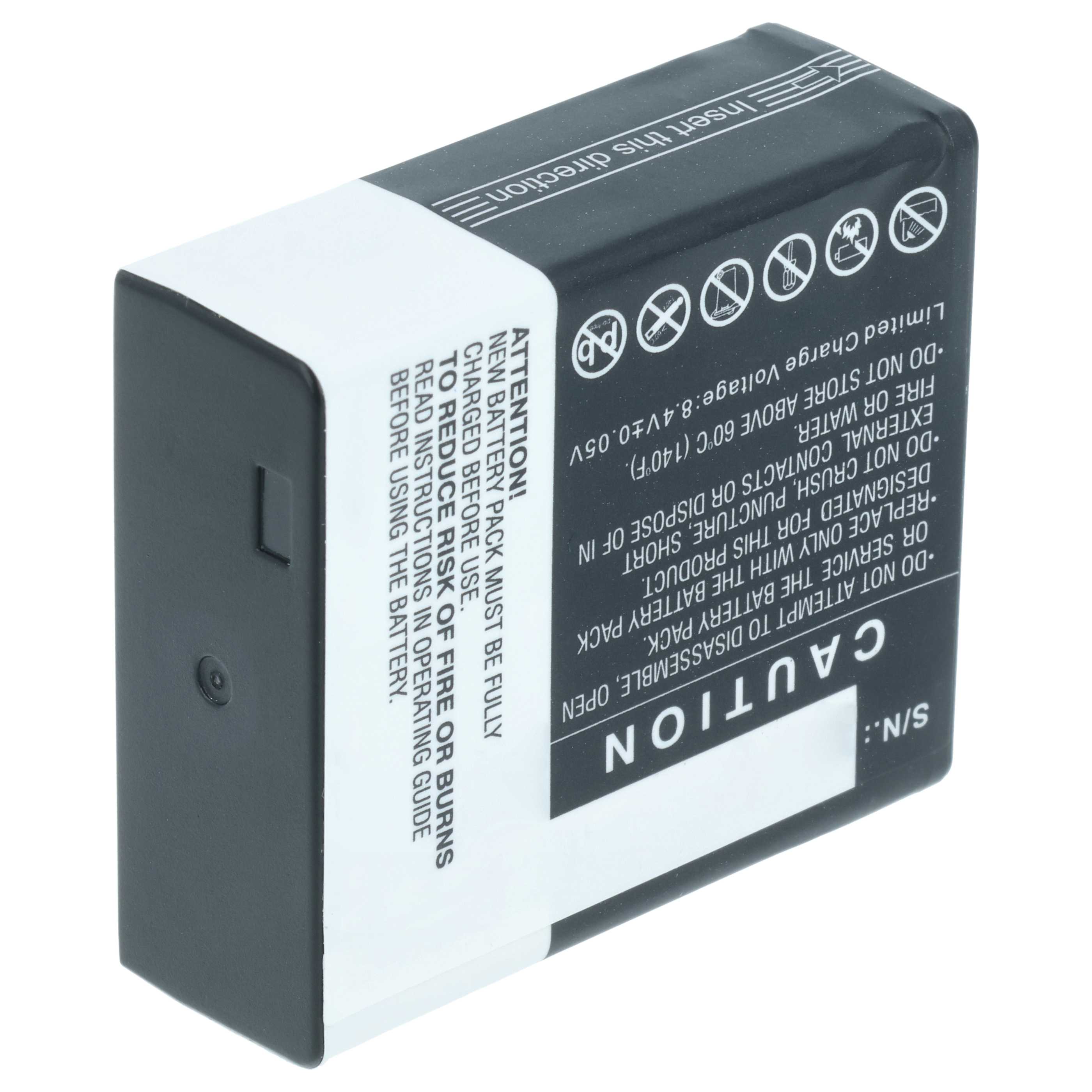 Kamera-Akku (2 Stück) als Ersatz für Leica BP-DC15E, BP-DC15 für Leica - 980mAh 7,4V Li-Ion