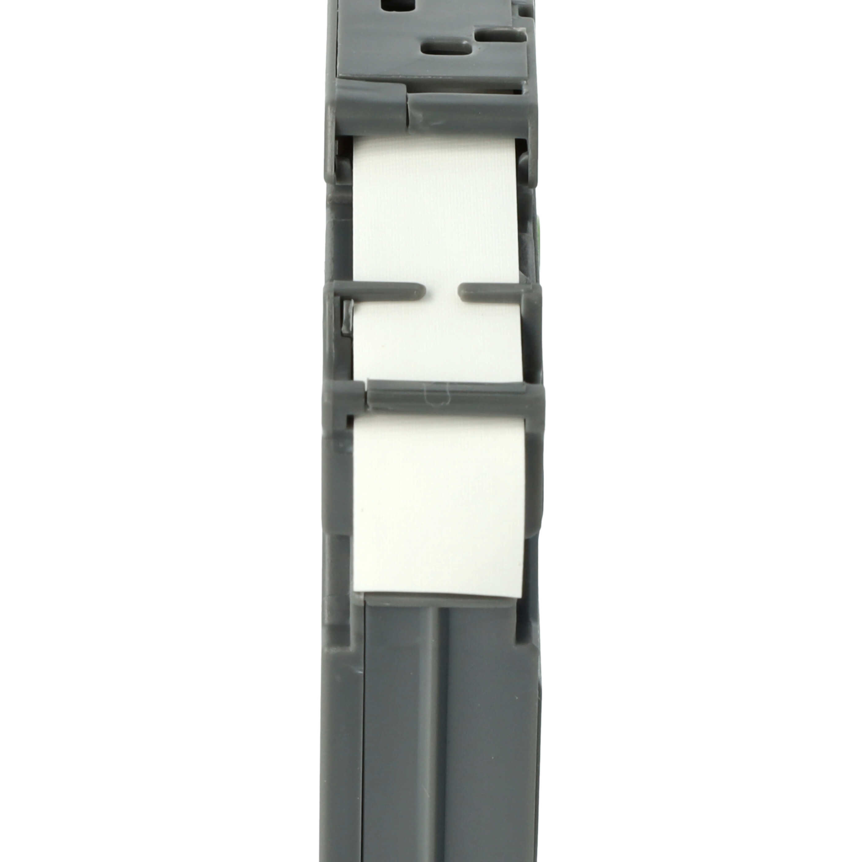 Cassette à ruban remplace Brother TZE-FA3 - 12mm lettrage Bleu ruban Blanc, à repasser