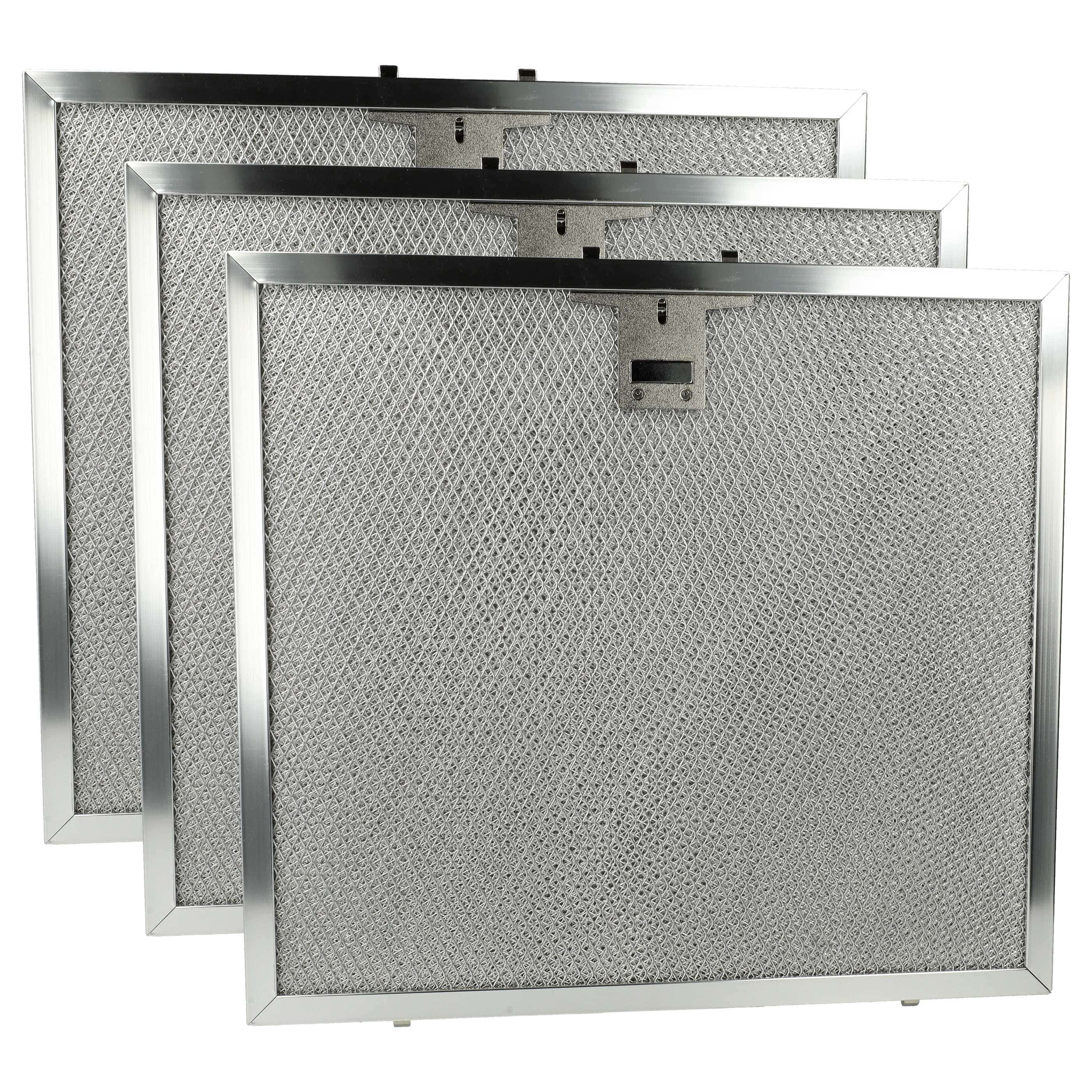 3x Filtres métal remplace Miele 4002515415979, 8269491, 8262680 pour hotte aspirante