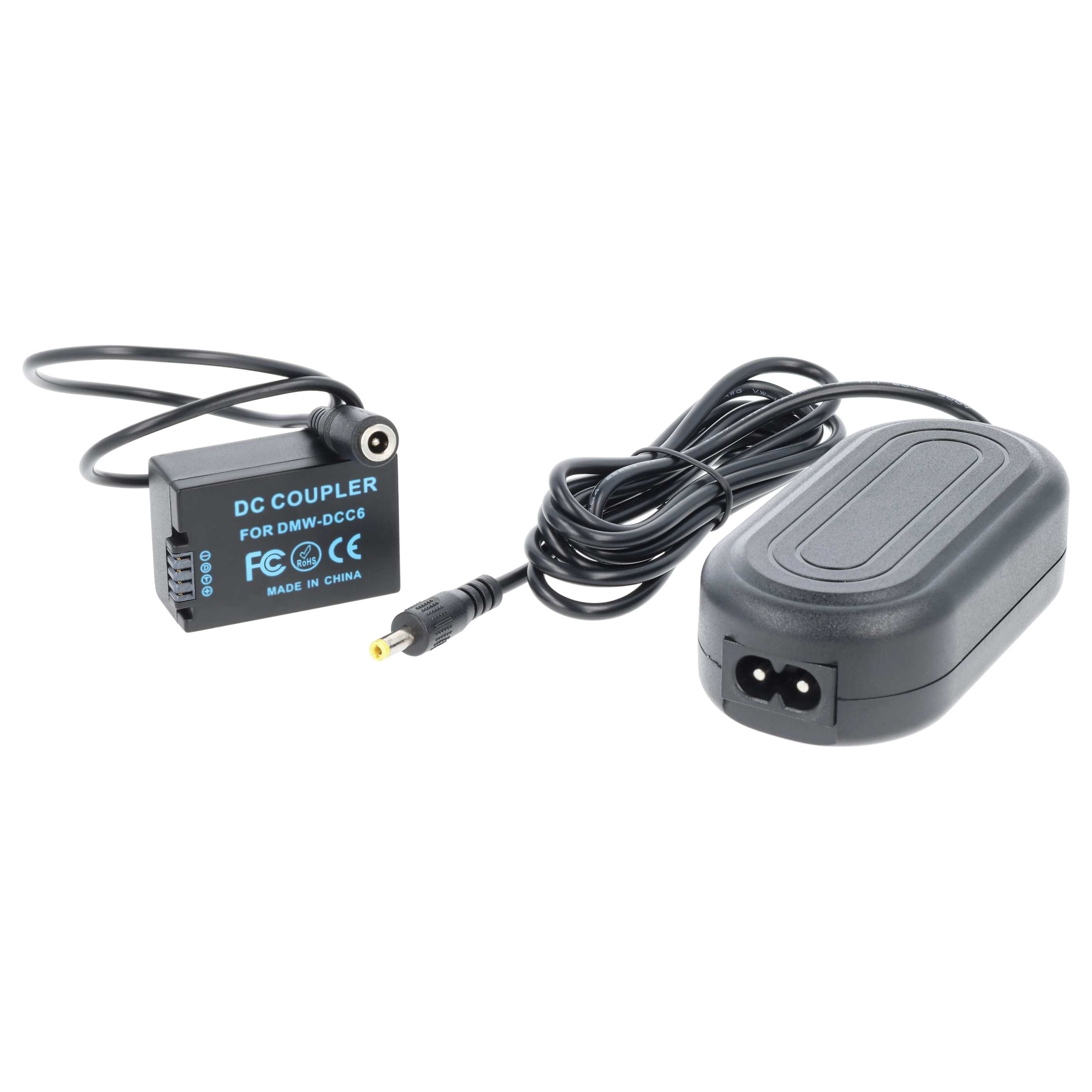 Power Supply replaces DMW-AC8EG DMW-AC8 for Leica Camera + DC Coupler as Panasonic - 2 m, 8.4 V 2.0 A