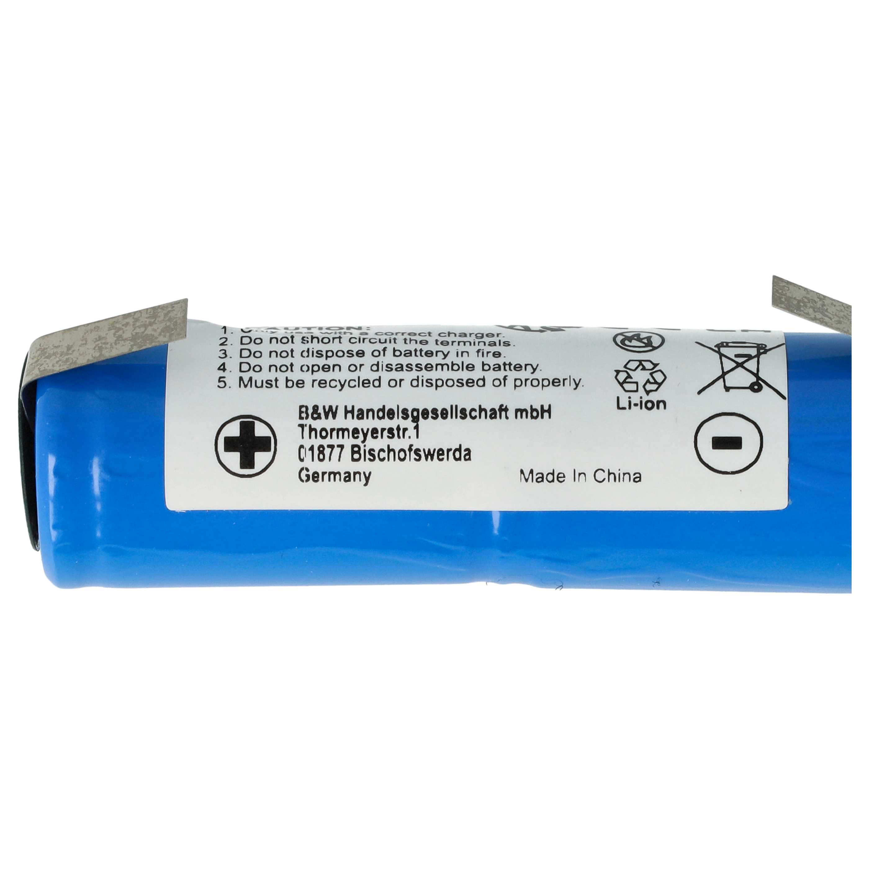 Elektrische Zahnbürste-Akku als Ersatz für 4717, Cd 9S-RWT05, 2N-600AE, 1103425149 - 1200mAh 2,4V NiMH