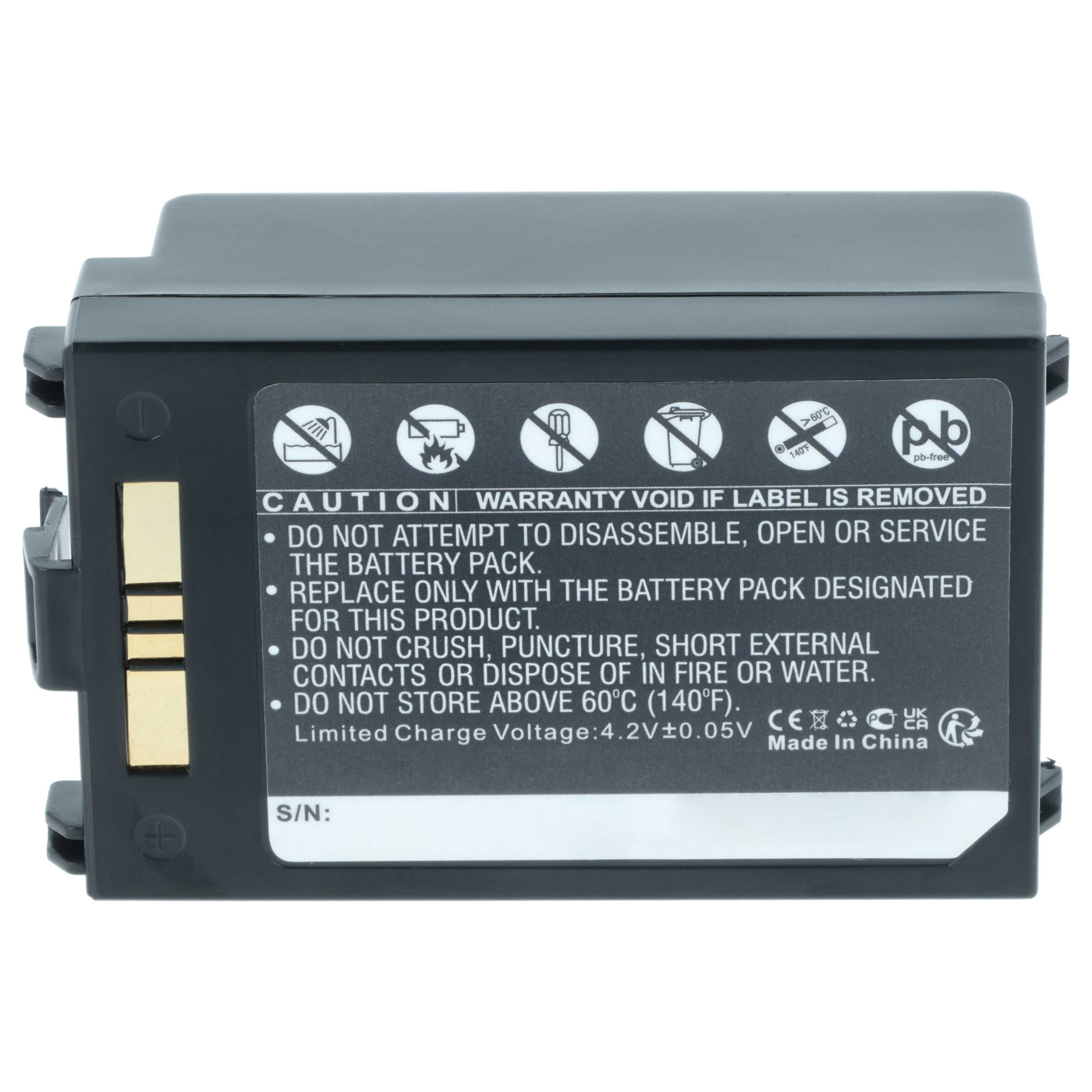 5x Battery replaces Symbol 82-71363-02, 82-71364-01 for Symbol Barcode Scanner POS - 3800 mAh 3.7 V