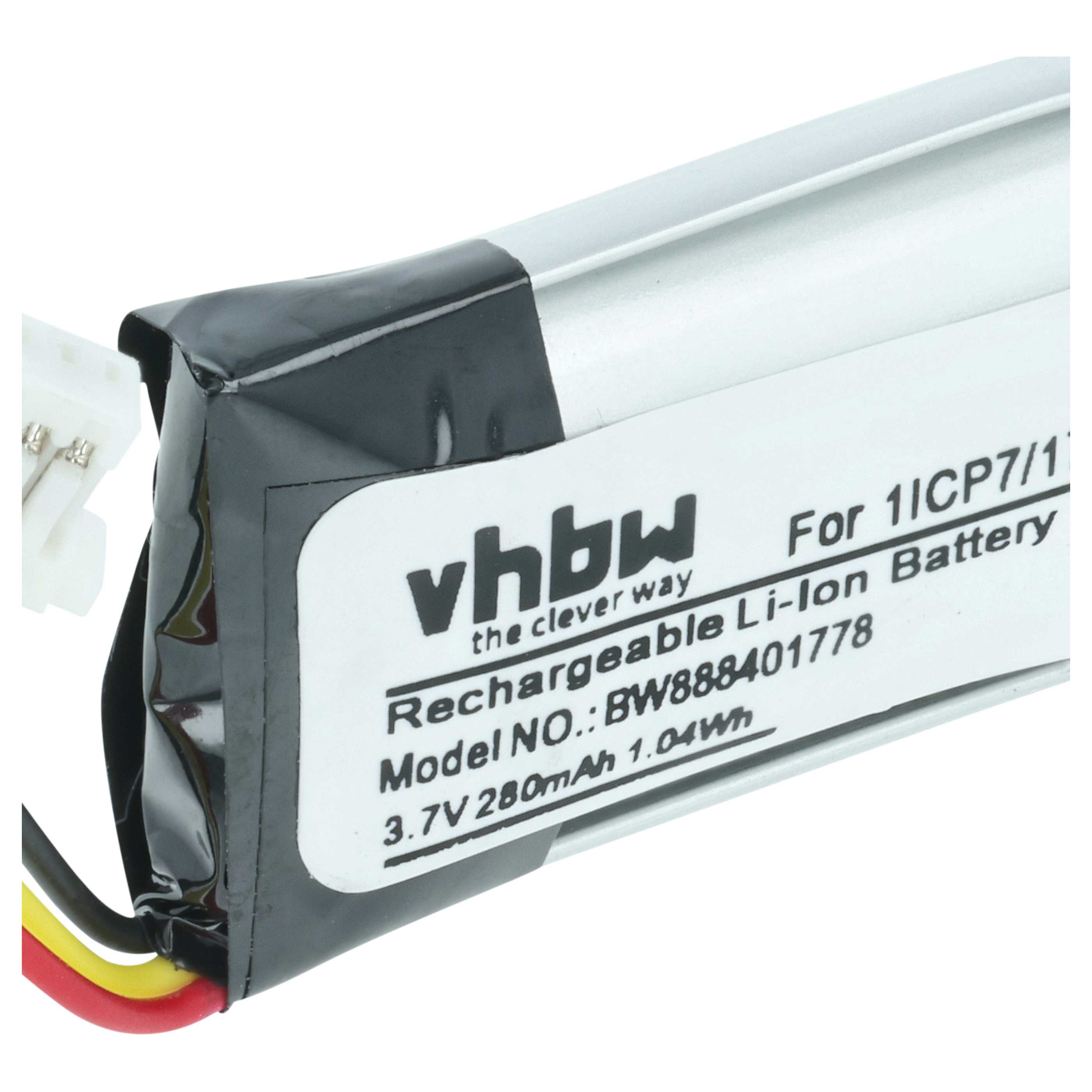 Intercom Doorbell Battery replaces Nest 1ICP7/17/26 - 280 mAh 3.7 V Li-polymer - Video Doorbell Akku