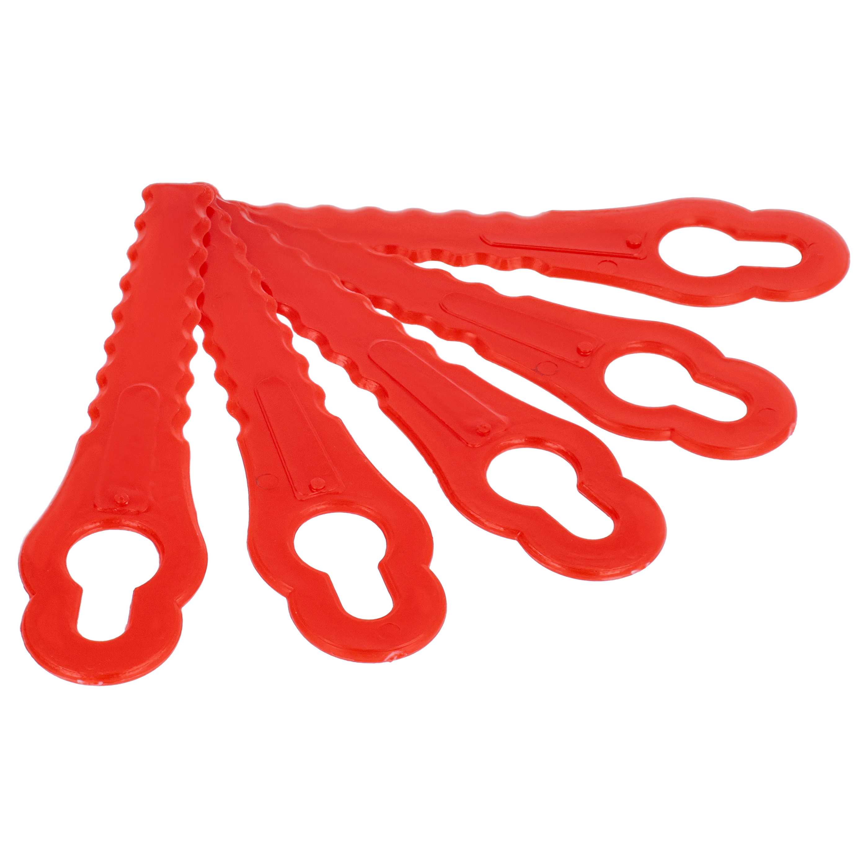 50x Lames remplace Grizzly 91094326 pour tondeuse – Couteaux polyamide, Rot