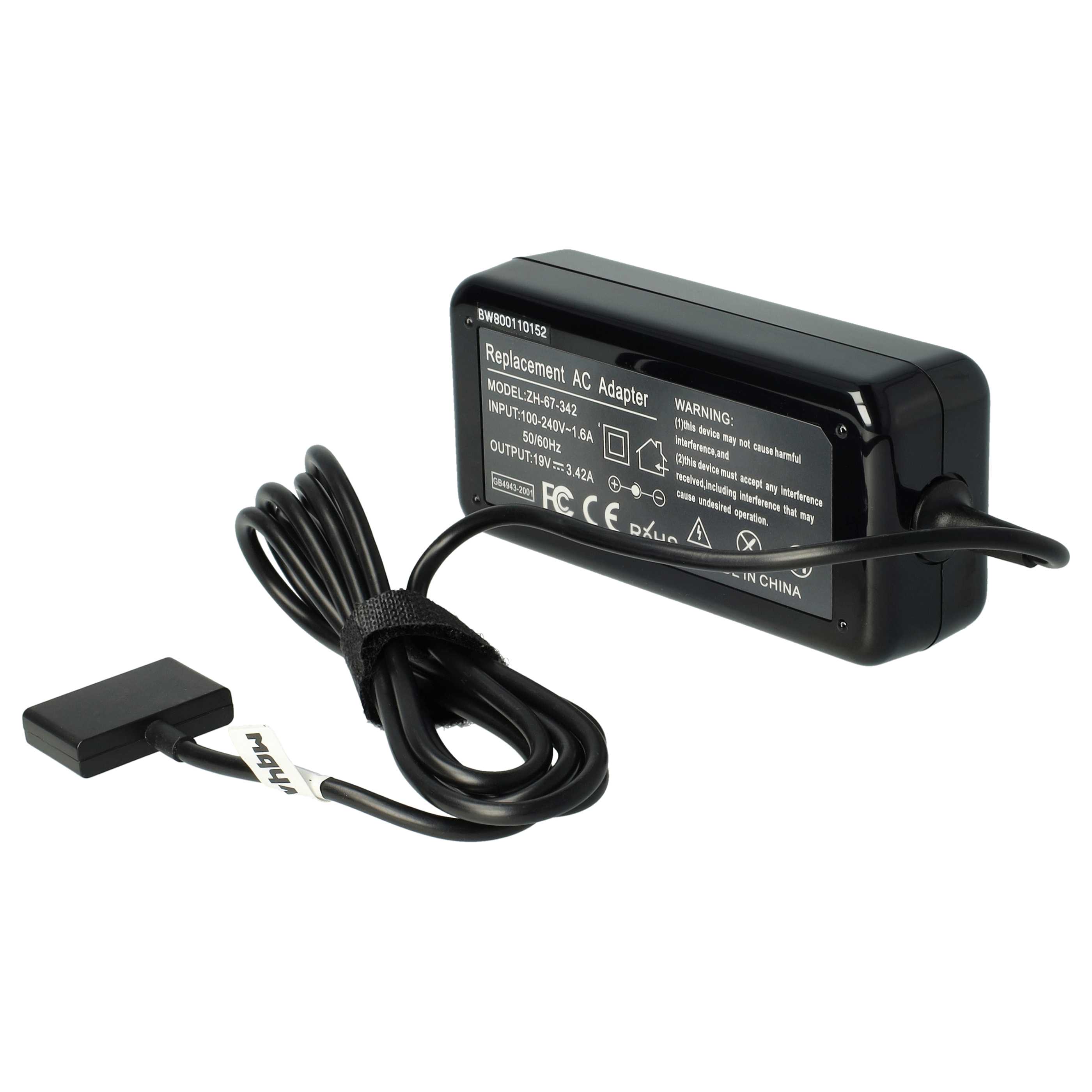 Mains Power Adapter replaces Asus PA-1650-67, ADP-65AW, A 90-XB3NN0PW00040Y for AsusNotebook, 65 W