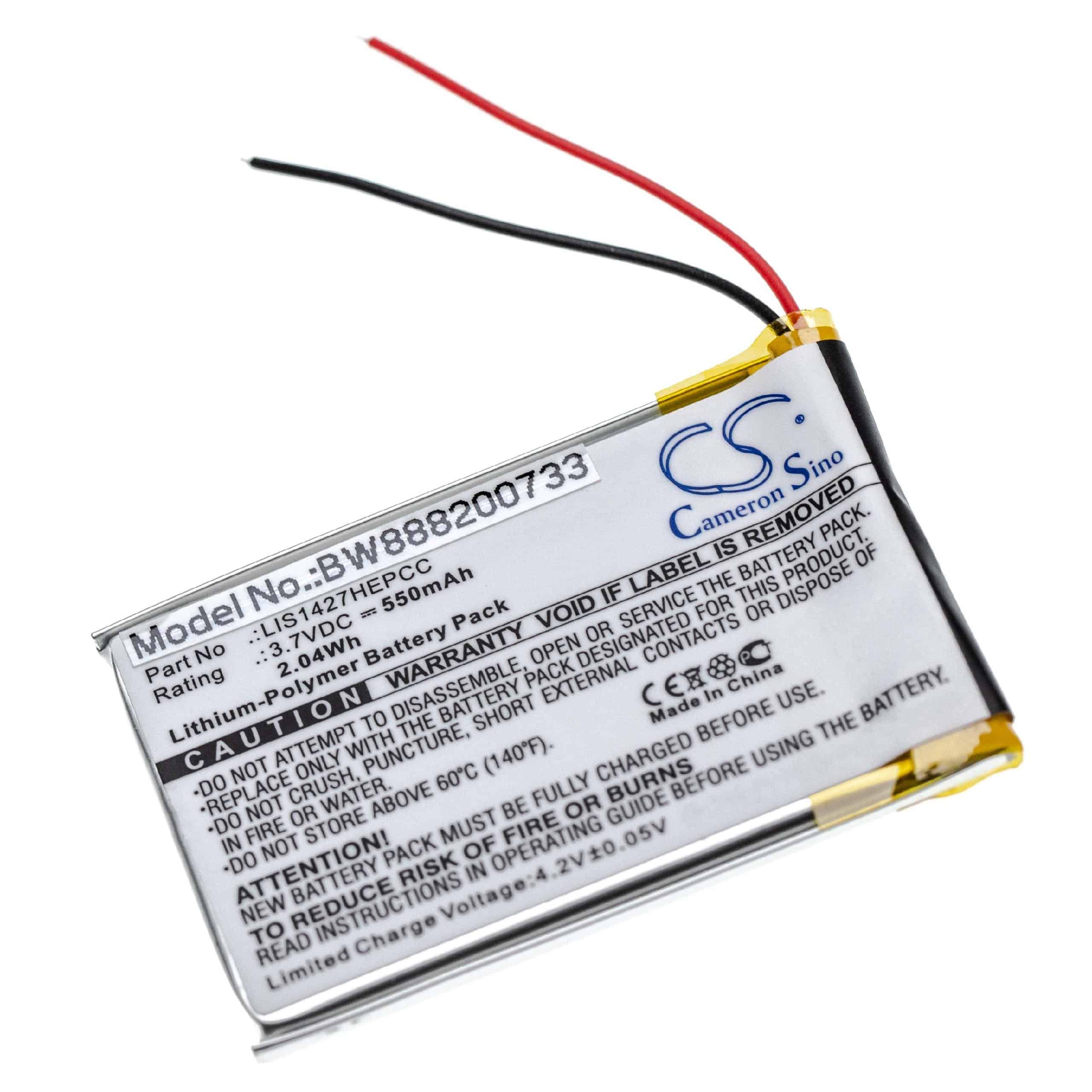 Batteria per auricolari cuffie wireless sostituisce Plantronics PR-423350 Plantronics - 550mAh 3,7V Li-Poly