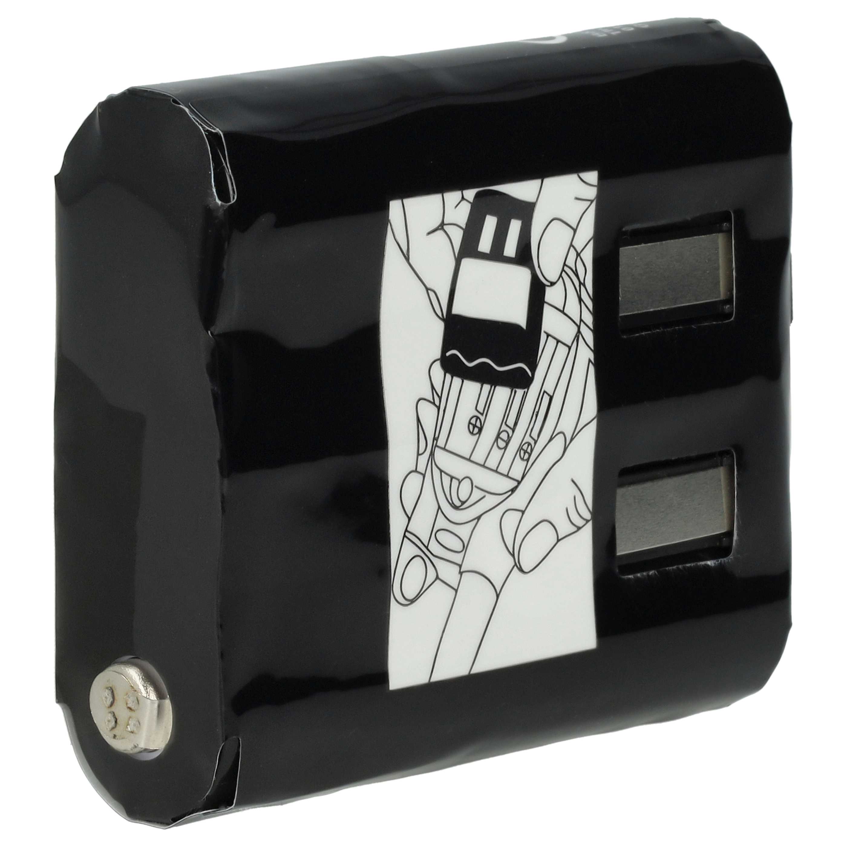 Radio 10x Battery replaces Motorola FRS-4002A, HKNN4002B, HKNN4002A, 56315, 4002A - 1300 mAh 3.6 V NiMH