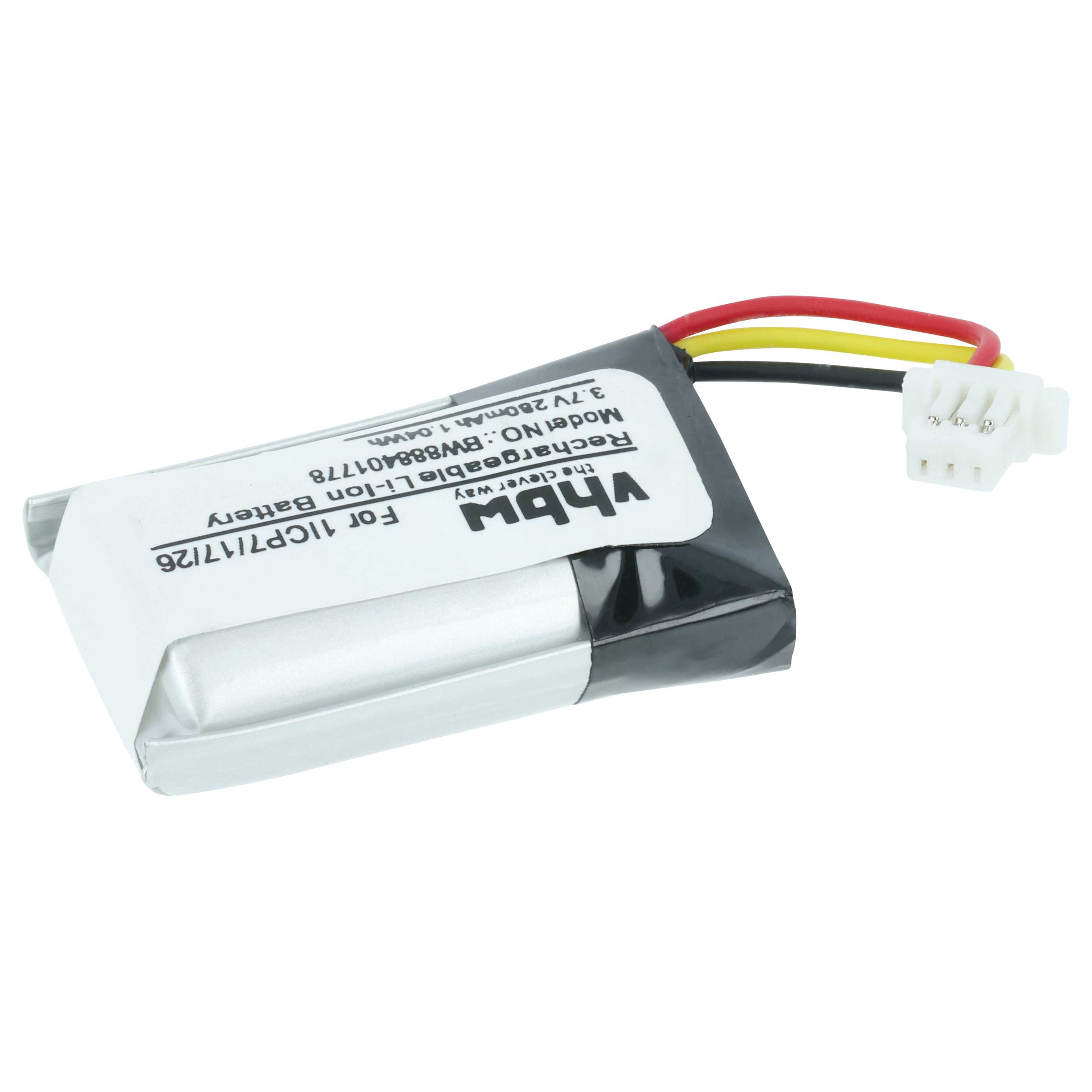 Intercom Doorbell Battery replaces Nest 1ICP7/17/26 - 280 mAh 3.7 V Li-polymer - Video Doorbell Akku