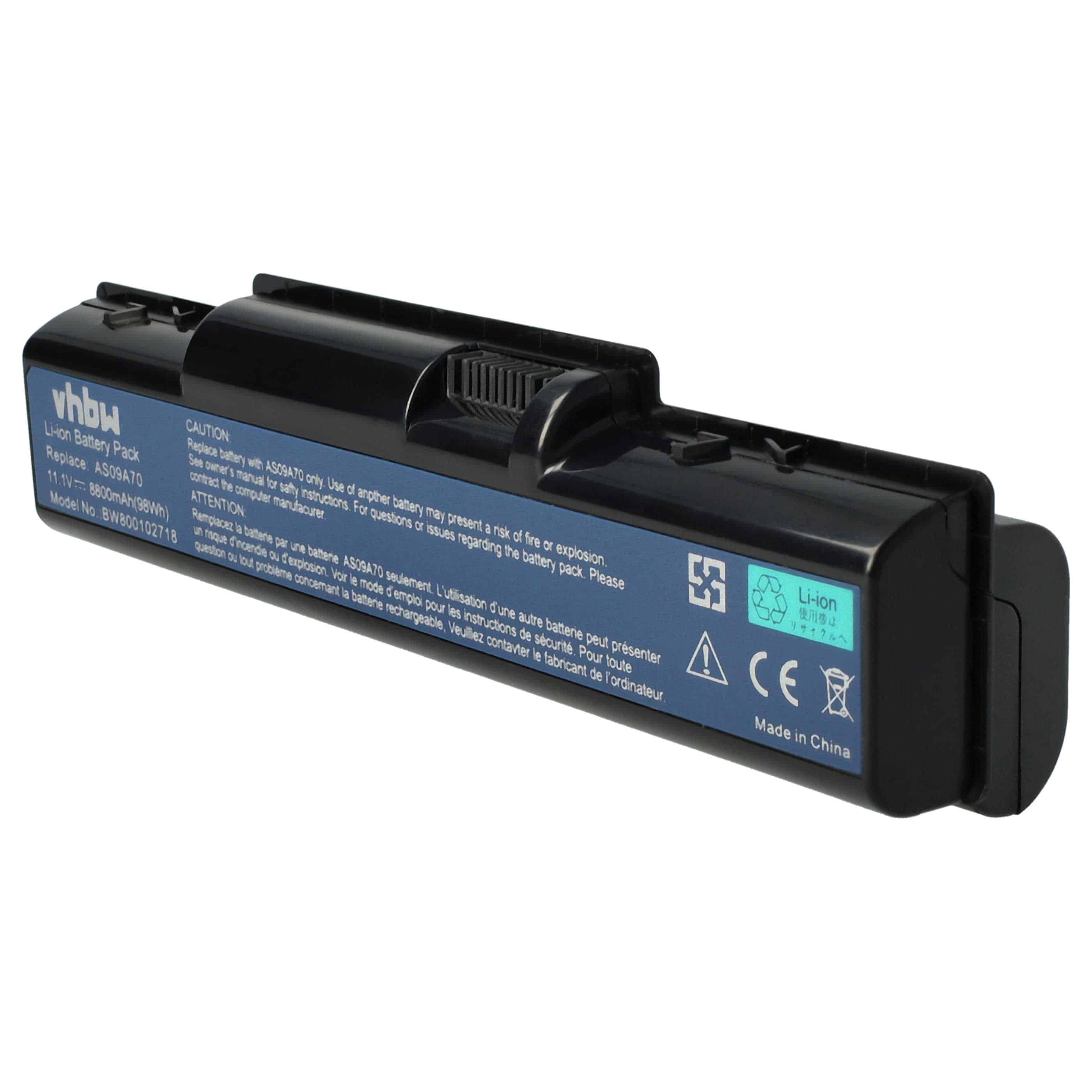 Akumulator do laptopa zamiennik Acer AS09A31, AS09A51, AS09A41, AS09A36 - 8800 mAh 11,1 V Li-Ion, czarny