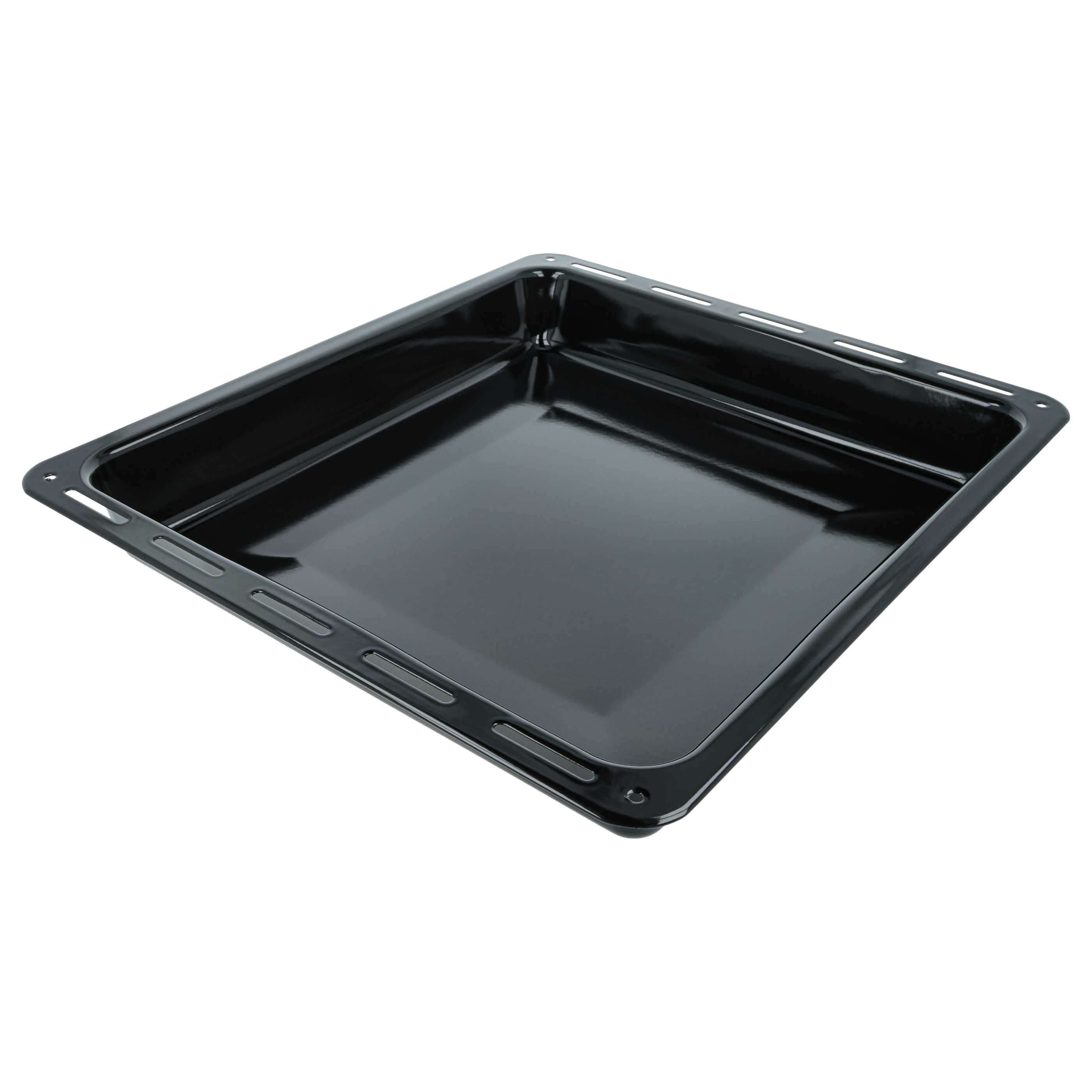 Leccarda universale sostituisce AEG 3423981020 per forni Zanussi - 42,2 x 37,5 x 6 cm, antiaderente nero