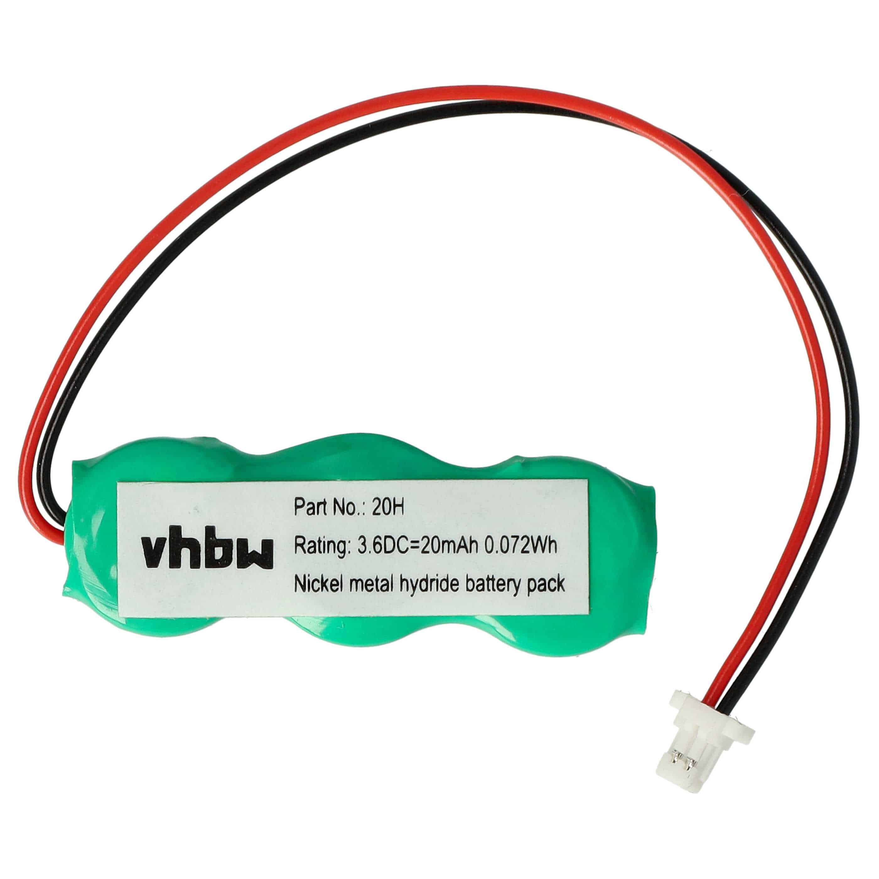 Computer BIOS Battery (5 Units) Replacement for 317-200-001, 3/V15H - 20 mAh 3.6 V NiMH