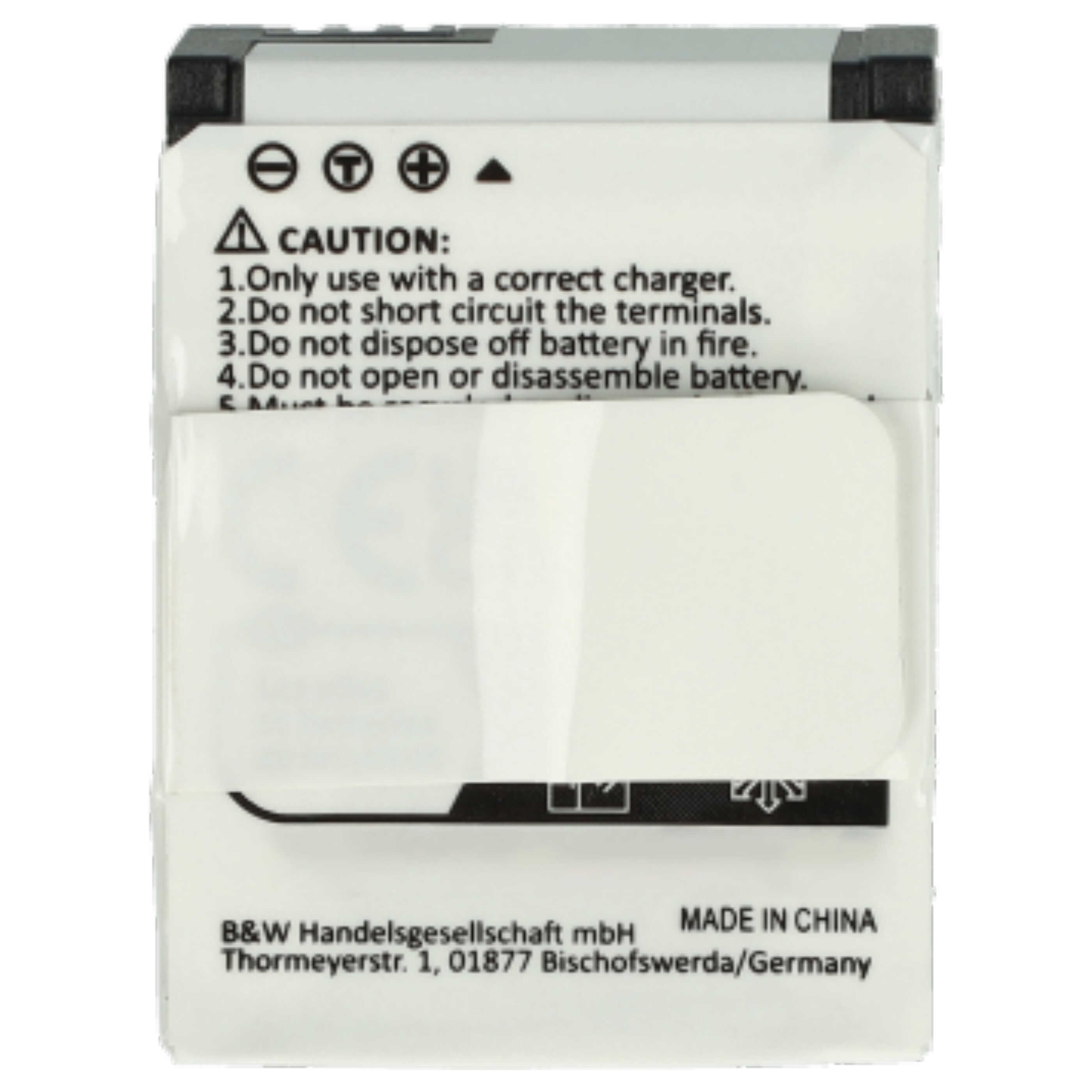 Videocamera 2x Battery replaces GoPro 1ICP7/26/33-2, 601-00724-00ACHDHN-301 - 1180 mAh 3.7 V Li-polymer